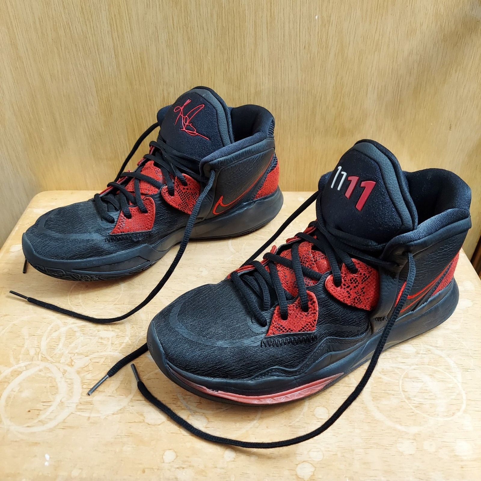 Nike Nike Kyrie 8 Infinity Bred Men's 9.5 Black Red Sneakers EUC Size US 9.5 / EU 42-43 - 1 Thumbnail