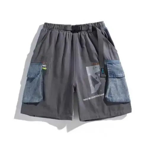 Jean 20SS Indigo Union Japan Dark Grey Worker Shorts Size US 32 / EU 48 - 1 Thumbnail
