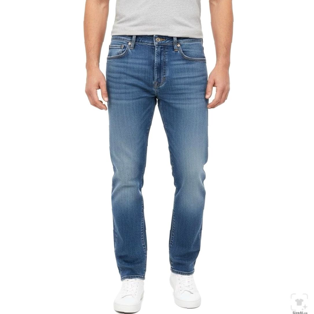 Levi's Levi's 505 Jeans Mens Regular Straight Zip Fly Light Blue 38x32 Denim Stretch logo Pockets Size US 38 / EU 54 - 4 Thumbnail