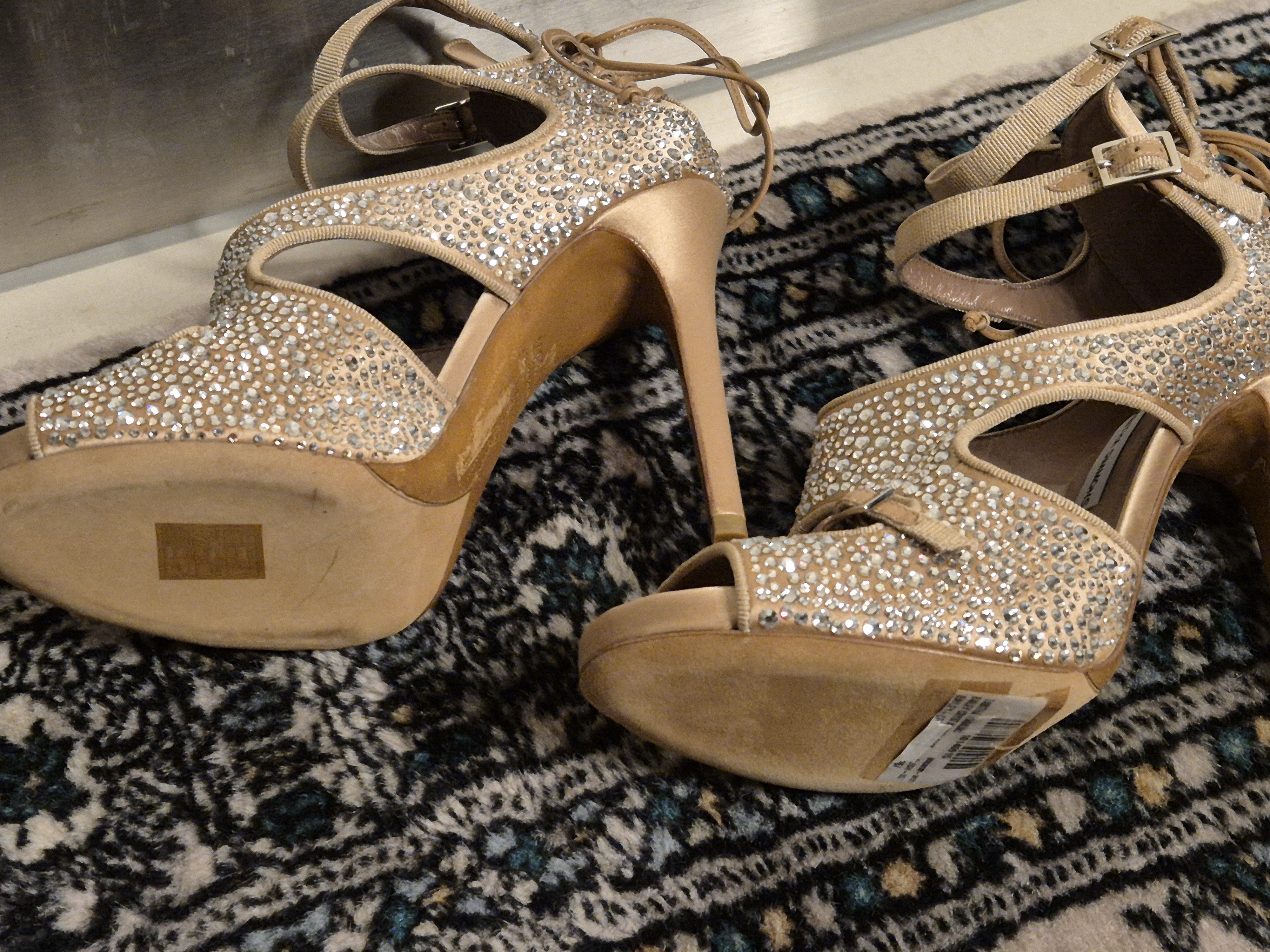 Tabitha Simmons Bailey crystal embellished heels Size US 6.5 / IT 36.5 - 3 Thumbnail