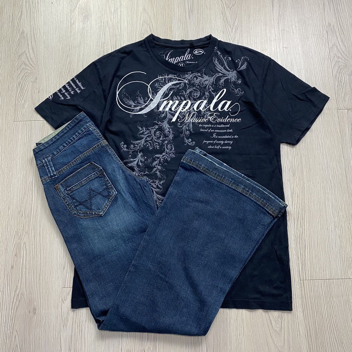 Beauty Beast × If Six Was Nine × Le Grande Bleu (L.G.B.) BUNDLE DEALS ! Impala Tees + Wrangler Flare jeans Size US 30 / EU 46 - 1 Thumbnail
