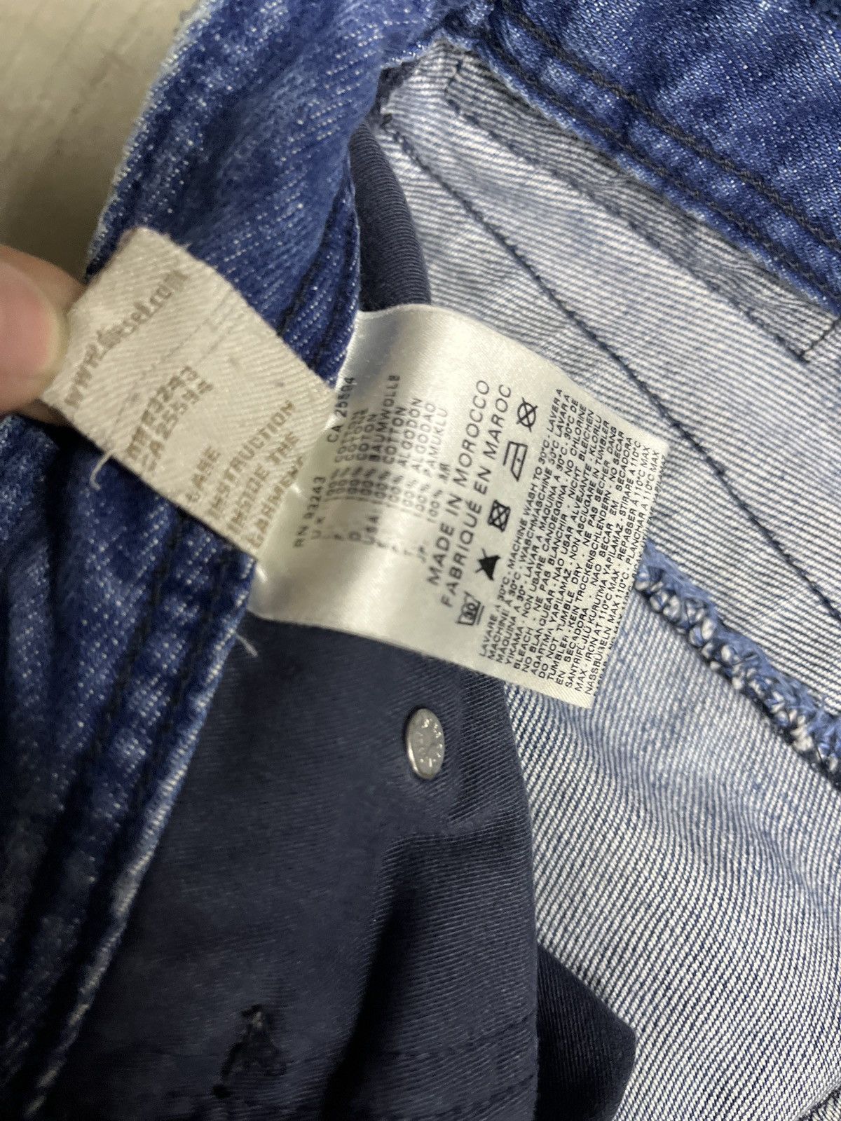 Diesel 2000s Diesel Punk Studded Washed Selvedge Denim Timmen Jeans Size US 32 / EU 48 - 15 Thumbnail