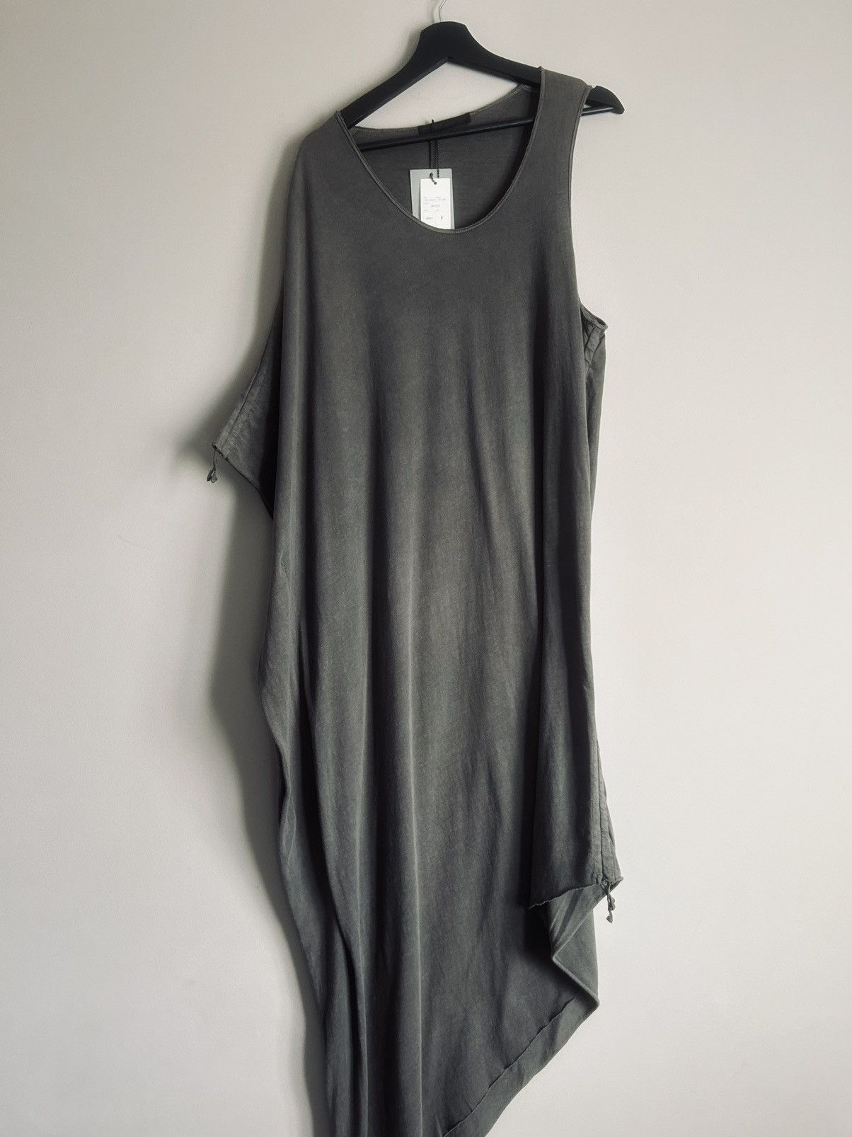 Julius MA_JULIUS Asymmetrical Draped Cotton Jersey Dress | Grailed