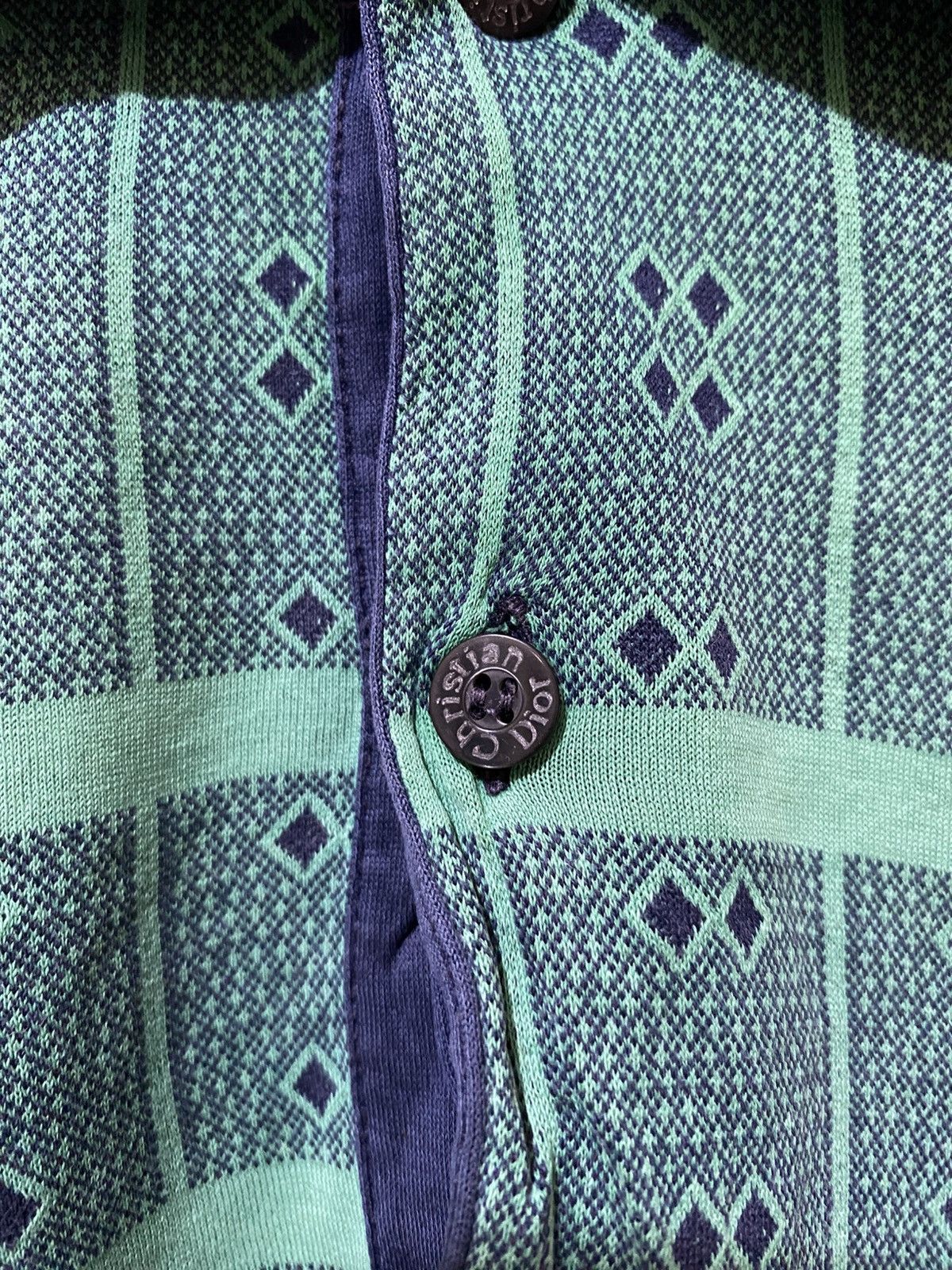 Dior 90s Christian Dior Monsieur Pattern Polo Shirt Size US L / EU 52-54 / 3 - 5 Thumbnail