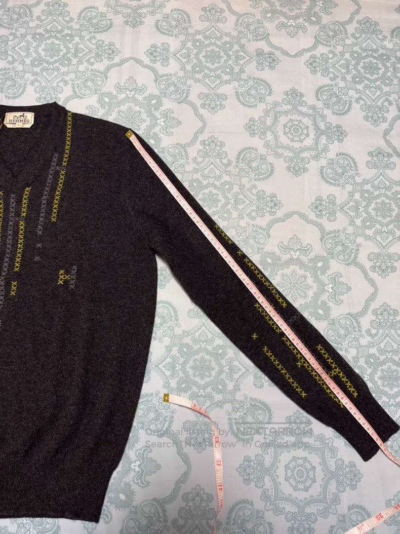 Hermes Hermes Cashmere Sweater with Full Embroidery, Hermes H Pat Size US L / EU 52-54 / 3 - 6 Thumbnail