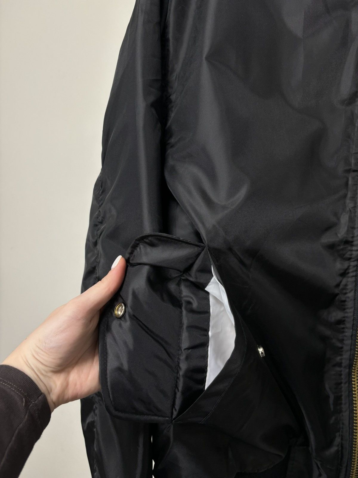 Vintage Vintage MA-1 Black Military Reversible Flight Bomber Jacket Size US XL / EU 56 / 4 - 11 Thumbnail