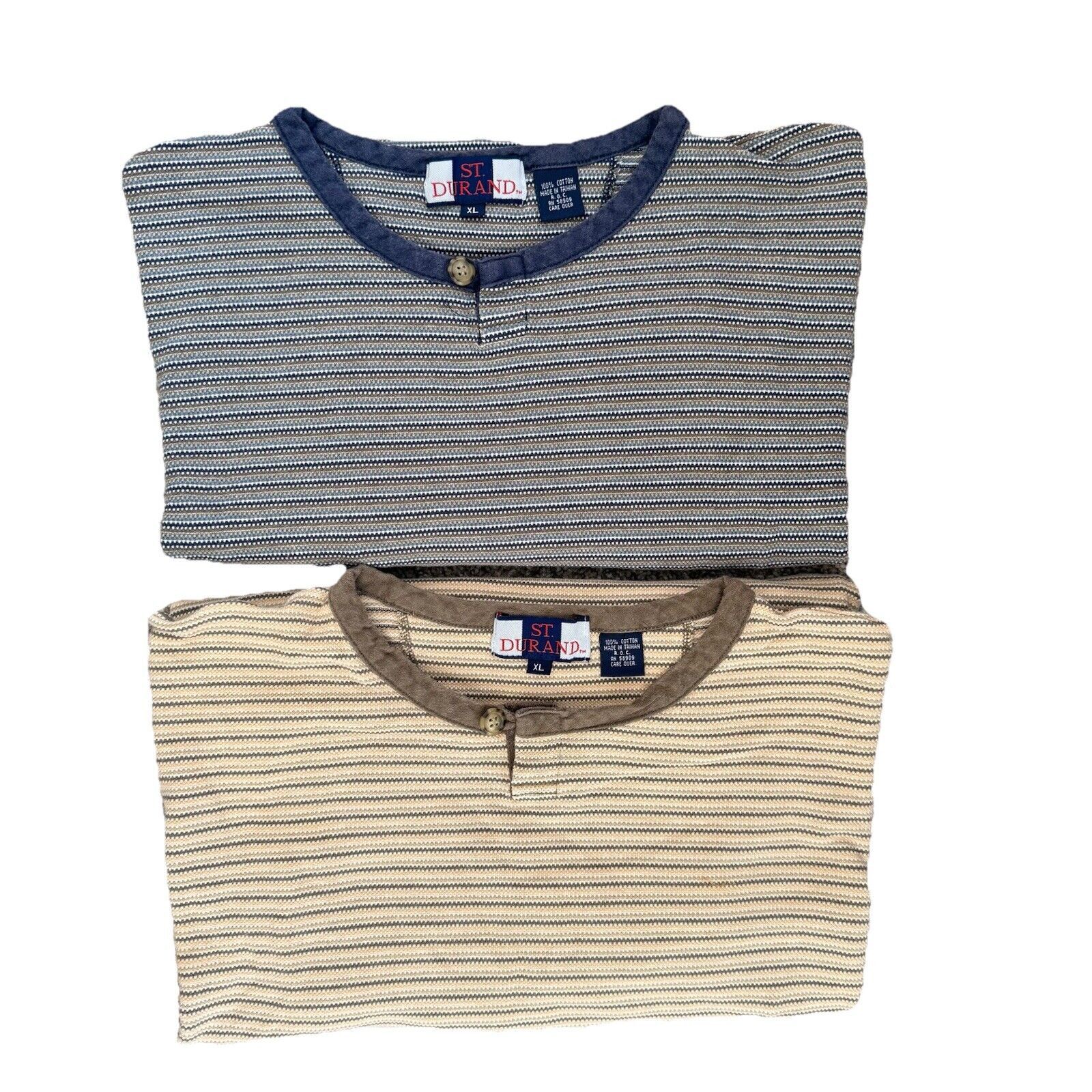 Arizona Jean Co. Men’s Shirt Bundle 3 Henley Short Sleeve Knit XL Size US XL / EU 56 / 4 - 5 Thumbnail