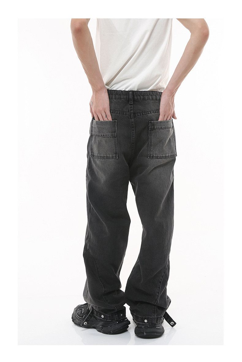 Japanese Brand × Jean American retro simple style distressed washed loose jeans Size US 32 / EU 48 - 3 Thumbnail