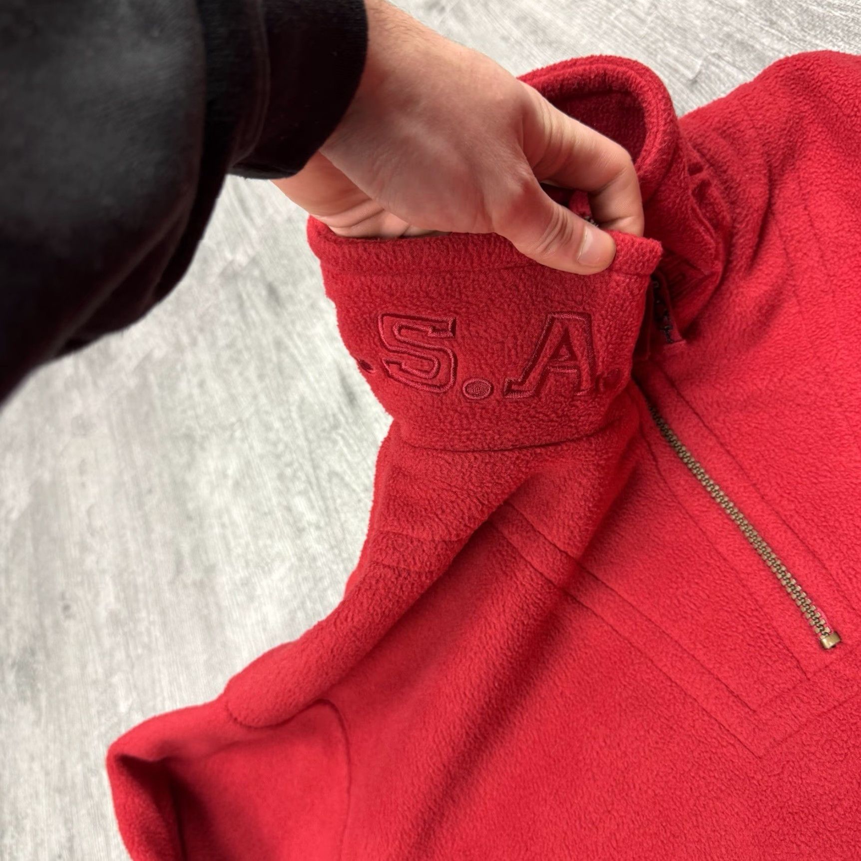 Gant VINTAGE GANT Rugger USA Rugger Fleece 1/4 Zip Embroidered Red Pullover Sweatshirt size M Men Regular Long Sleeve 90s Size US M / EU 48-50 / 2 - 5 Thumbnail