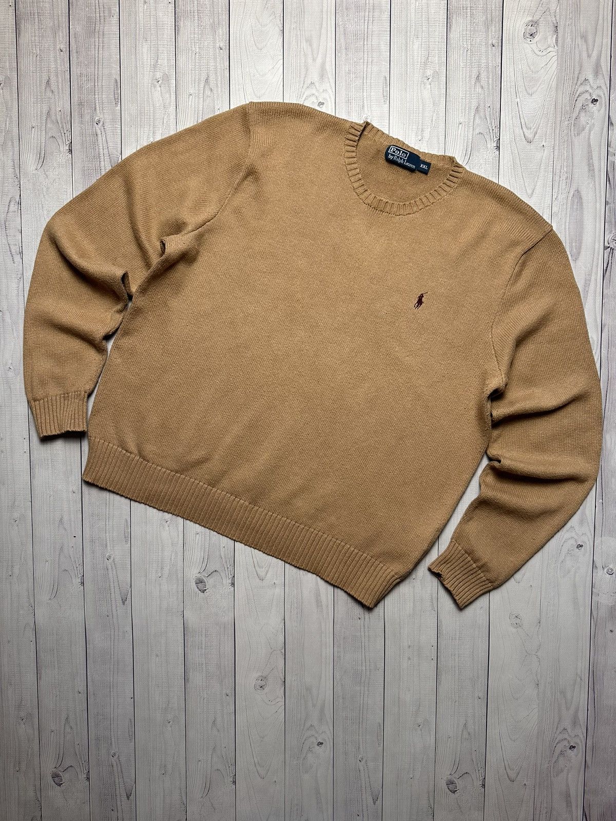 Polo Ralph Lauren × Vintage Vintage Polo Ralph Lauren Sweater knitted size XXL logo Size US XXL / EU 58 / 5 - 1 Thumbnail