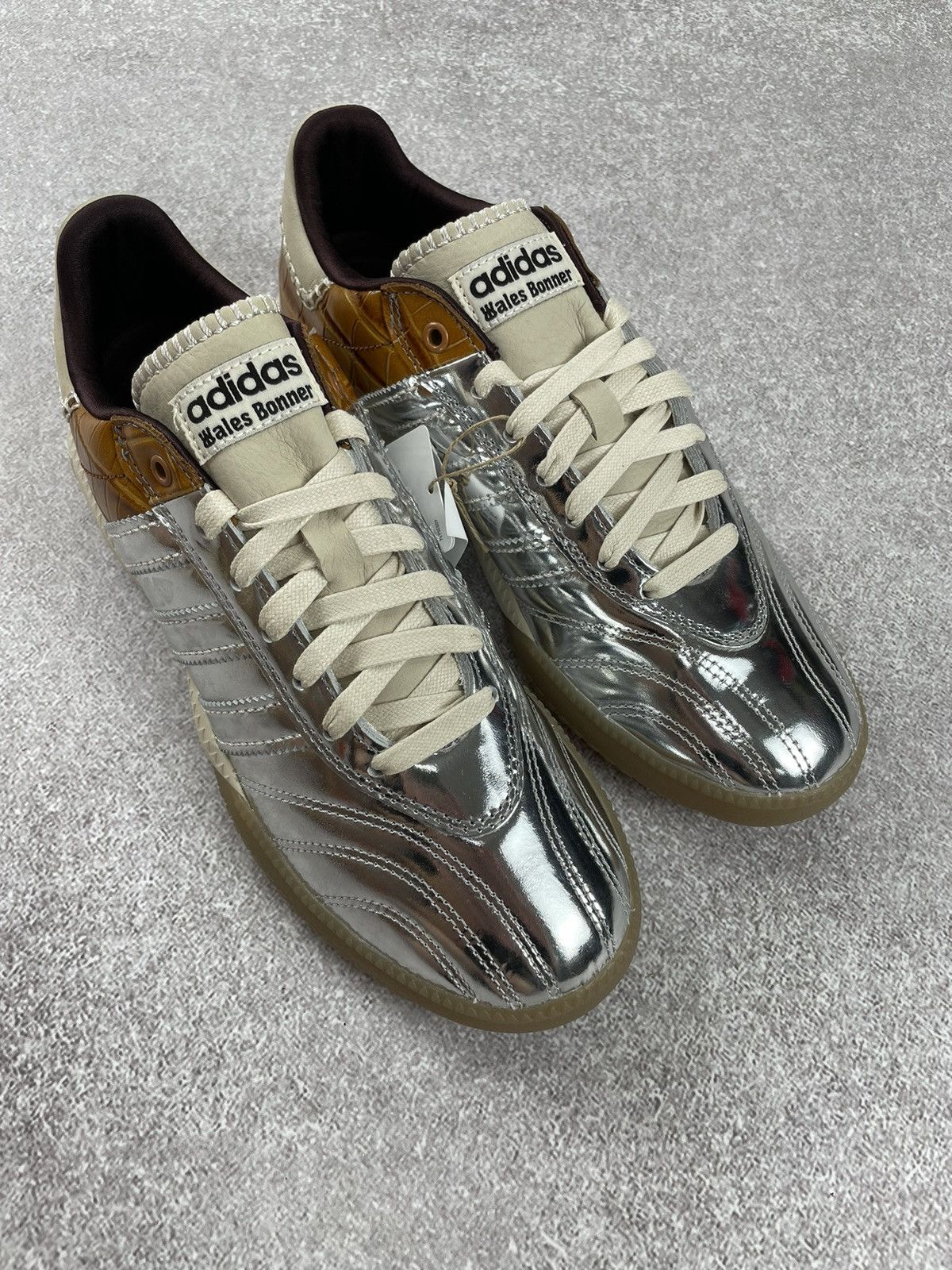 Adidas × Streetwear × Wales Bonner Wales Bonner Adidas Samba Millenium  Silver Blokecore Style | Grailed