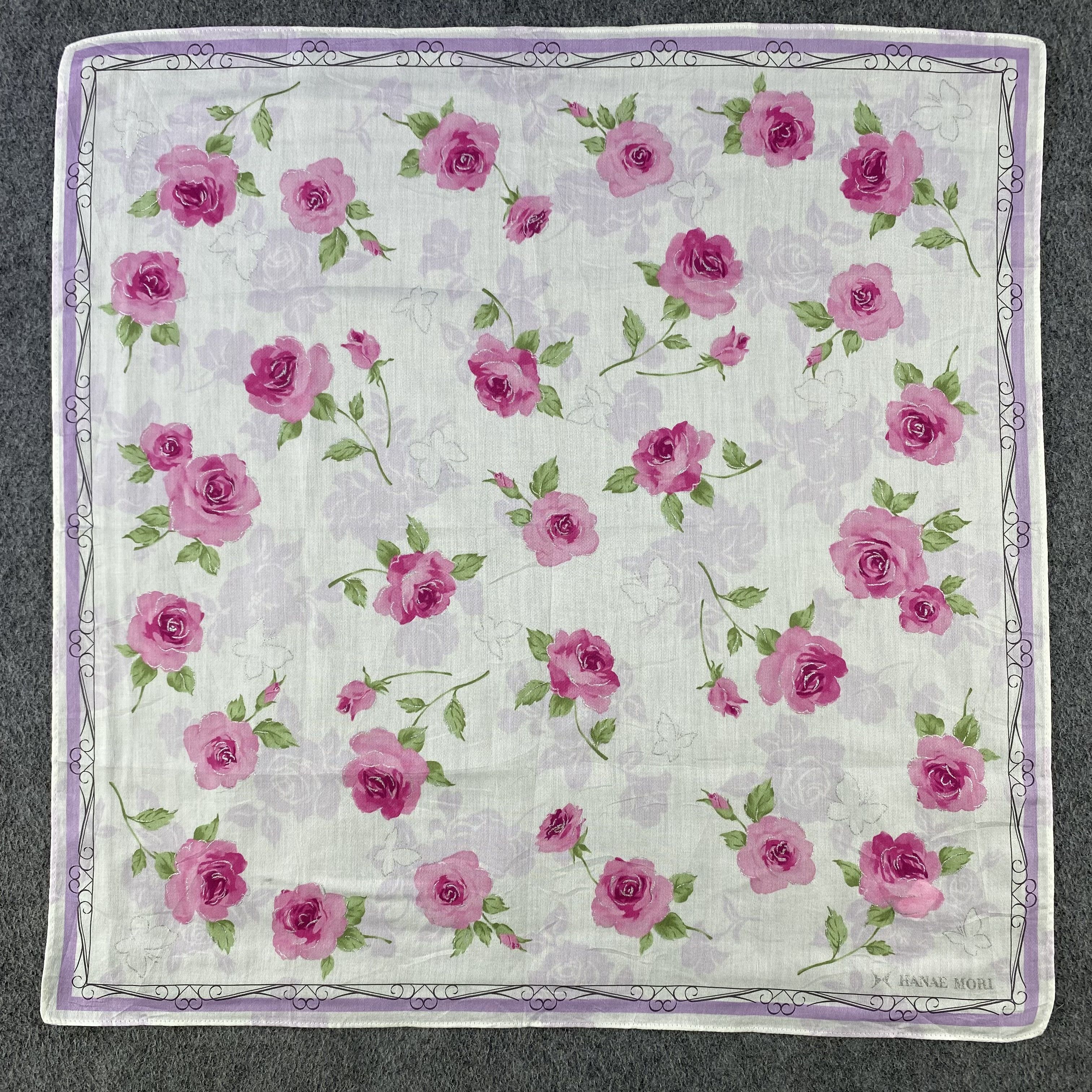 Hanae Mori Hanae Mori Handkerchief/Neckerchief/Bandana HC563 Size ONE SIZE - 1 Thumbnail