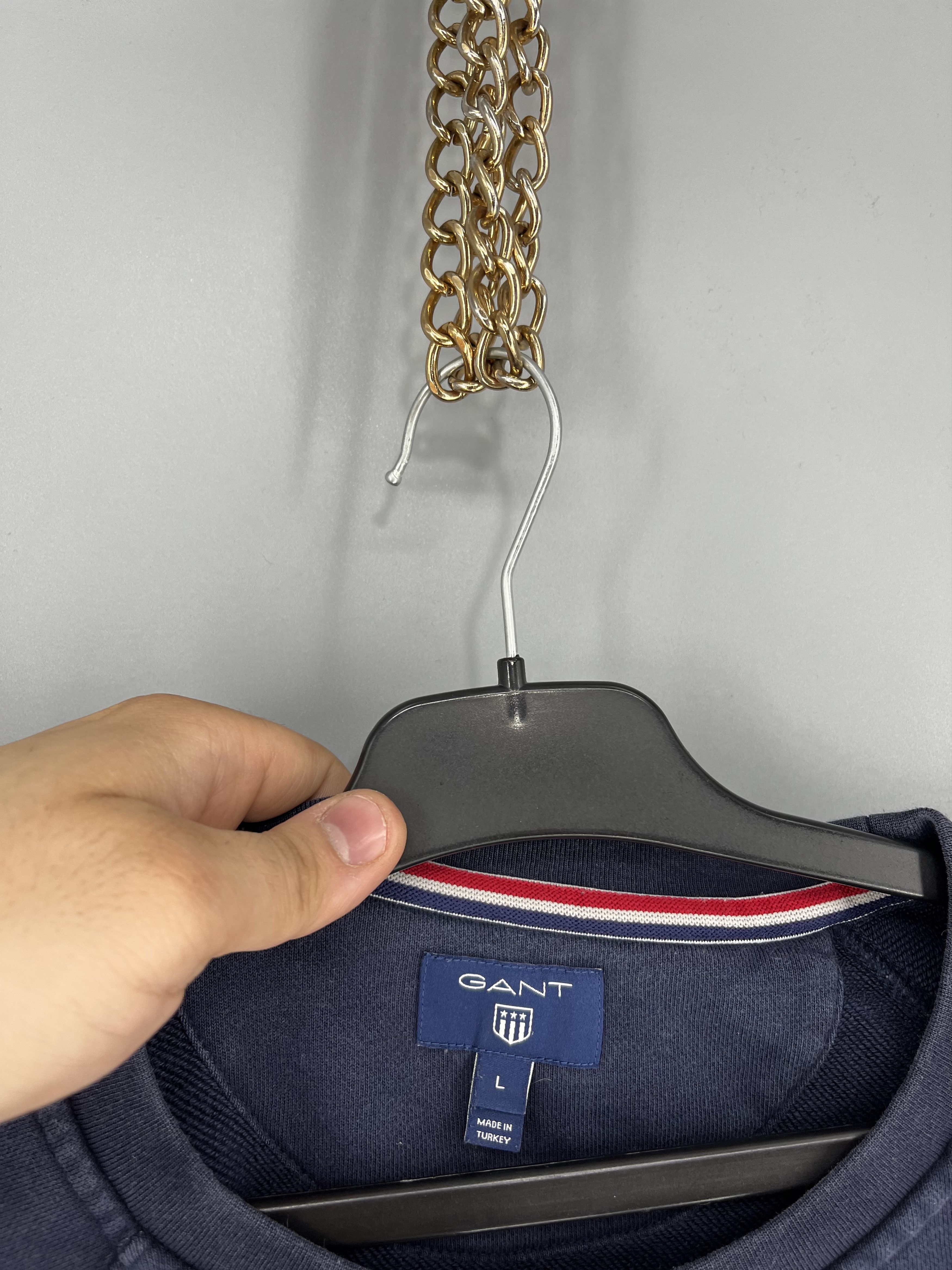 Gant Vintage Y2K Gant plush logo sweatshirt streetwear size L Size US L / EU 52-54 / 3 - 7 Thumbnail