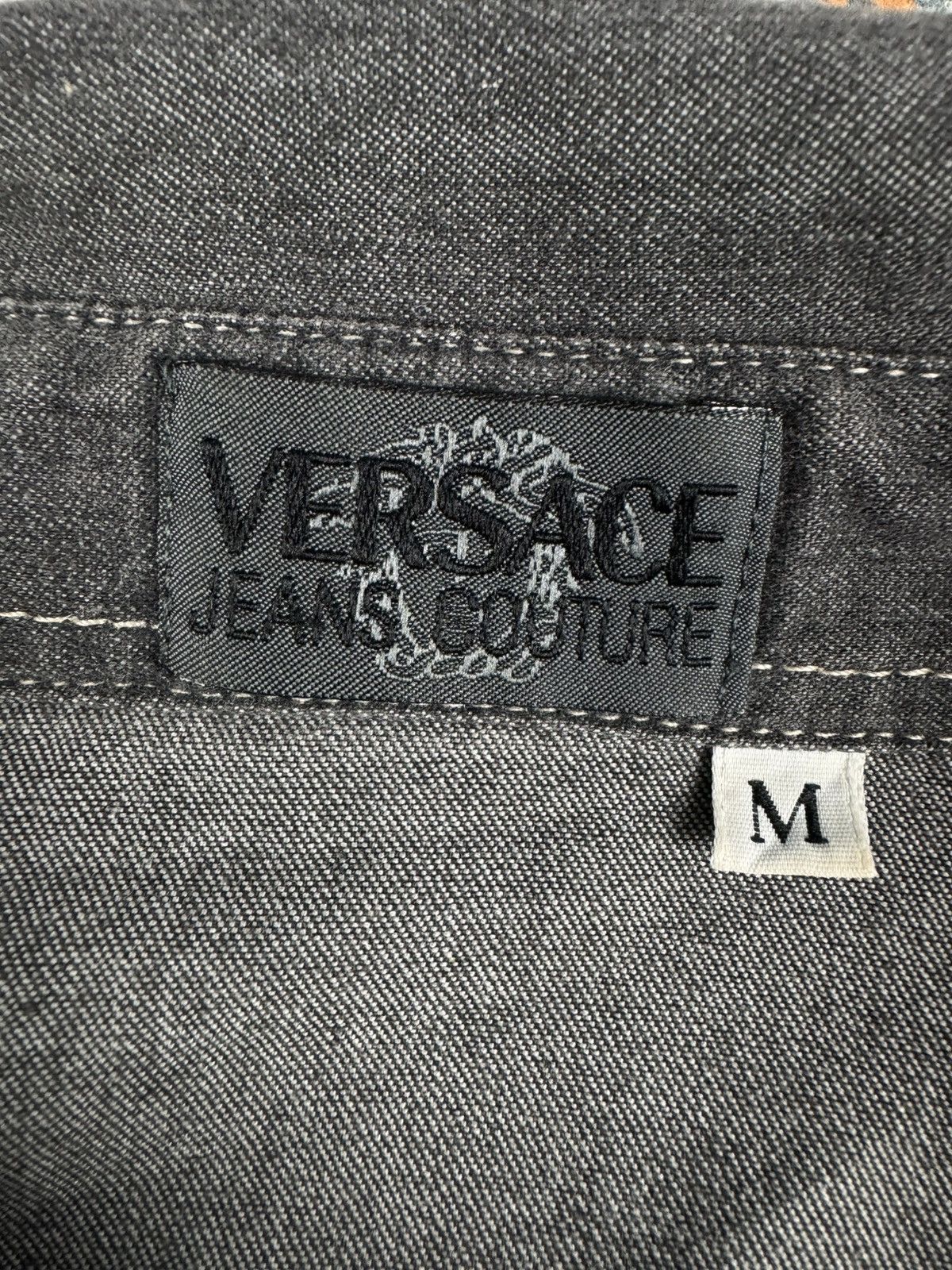 Versace Jeans Couture Vintage 90s Versace Jeans Couture denim cowboy shirt western Size M / US 6-8 / IT 42-44 - 14 Thumbnail