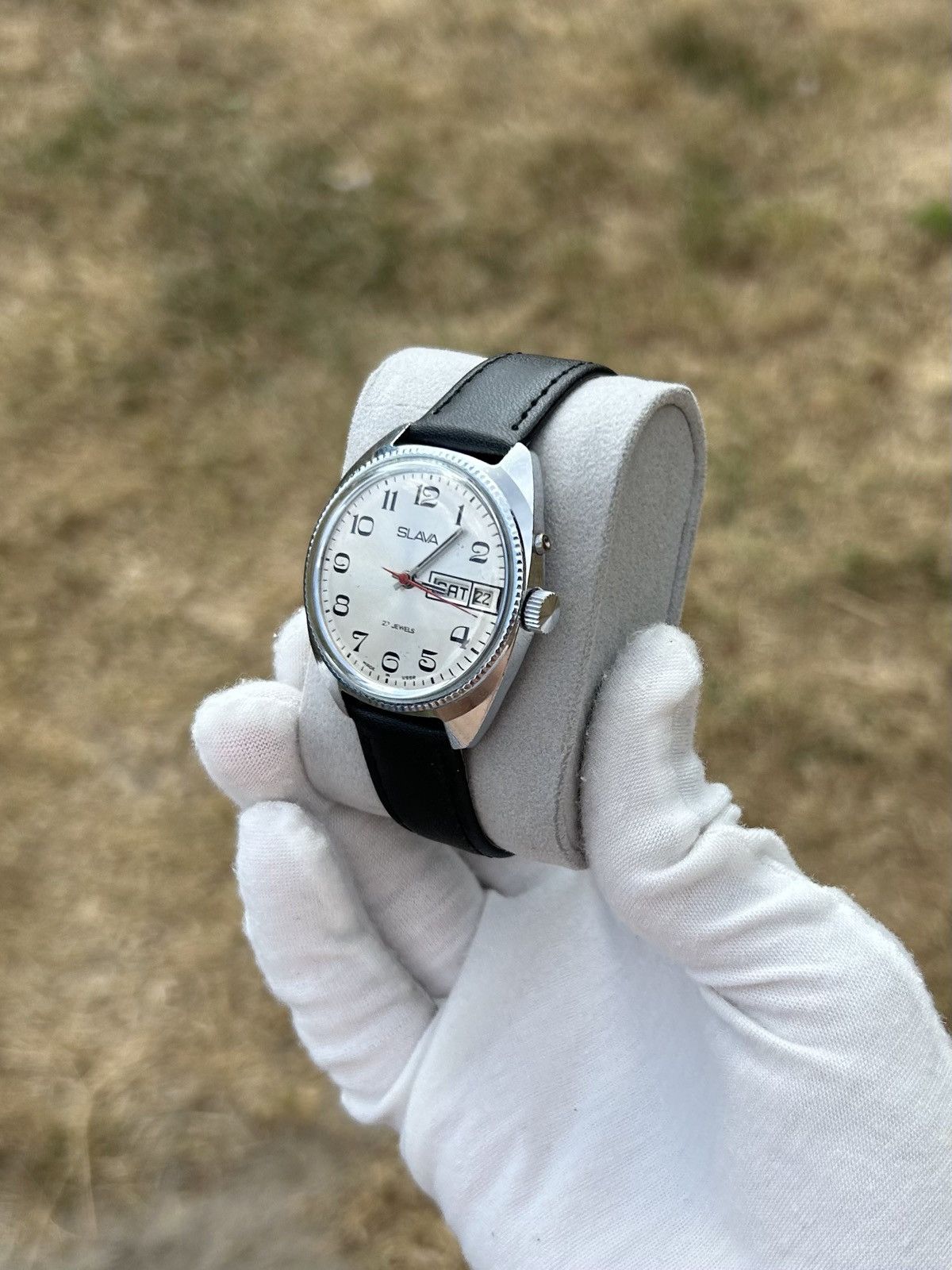 Vintage Vintage Watch Slava Made in USSR Soviet Mechanical 1980s Size ONE SIZE - 10 Thumbnail