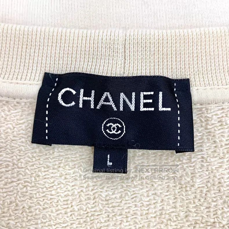 Chanel Chanel Kangpeng Street Address Series Beige Logo Letter St Size L / US 10 / IT 46 - 5 Thumbnail
