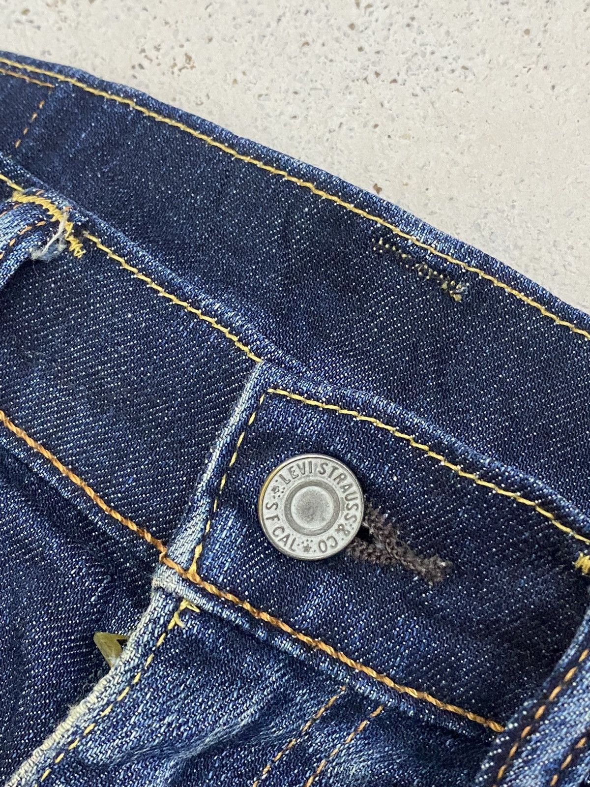 Japanese Brand × Levi's Levis 508 K445 Blue Jean Washed Distress Slim Fit Style Size US 31 - 8 Thumbnail