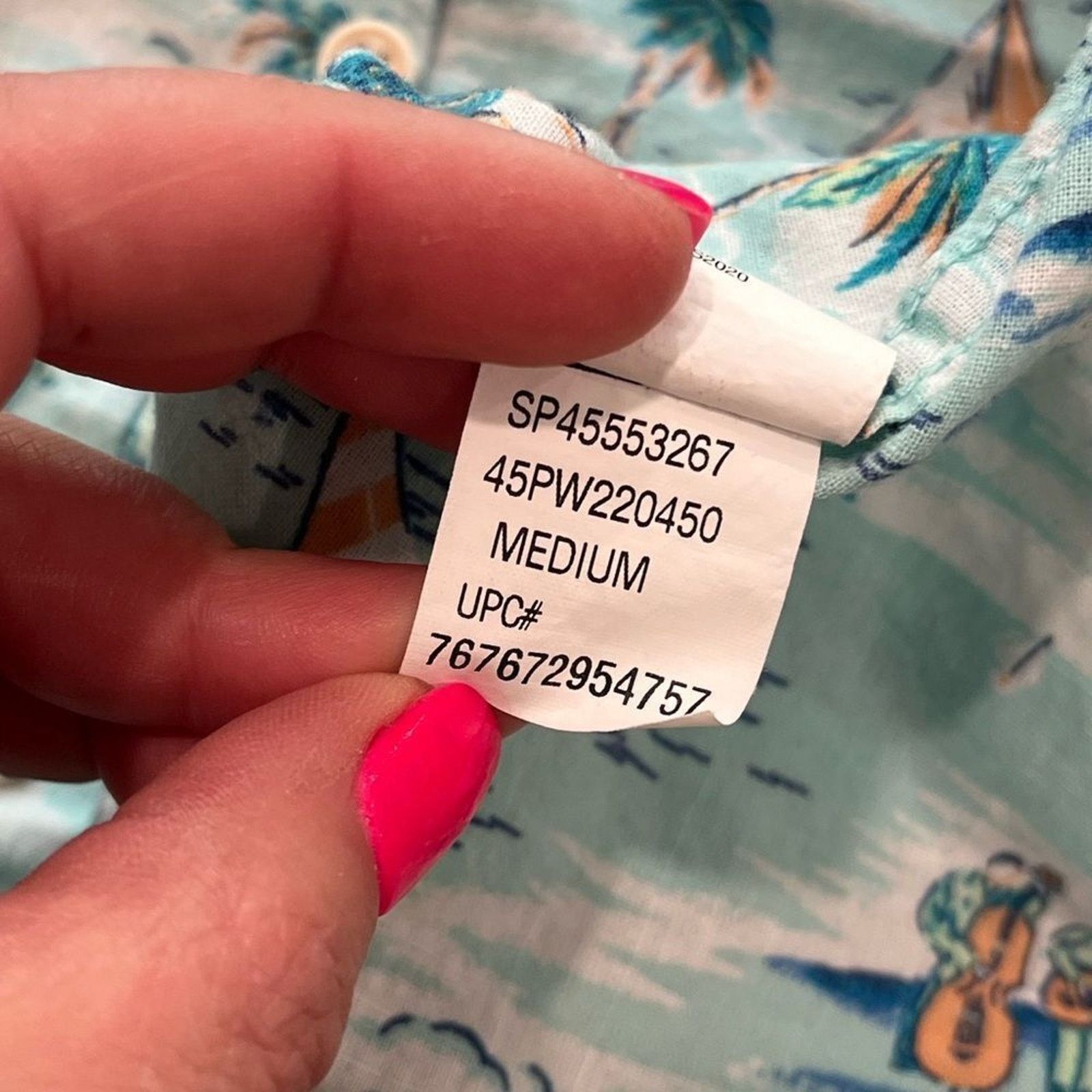 Izod Izod Saltwater Relaxed Hawaiian Short Sleeve Shirt Size M Size US M / EU 48-50 / 2 - 3 Thumbnail