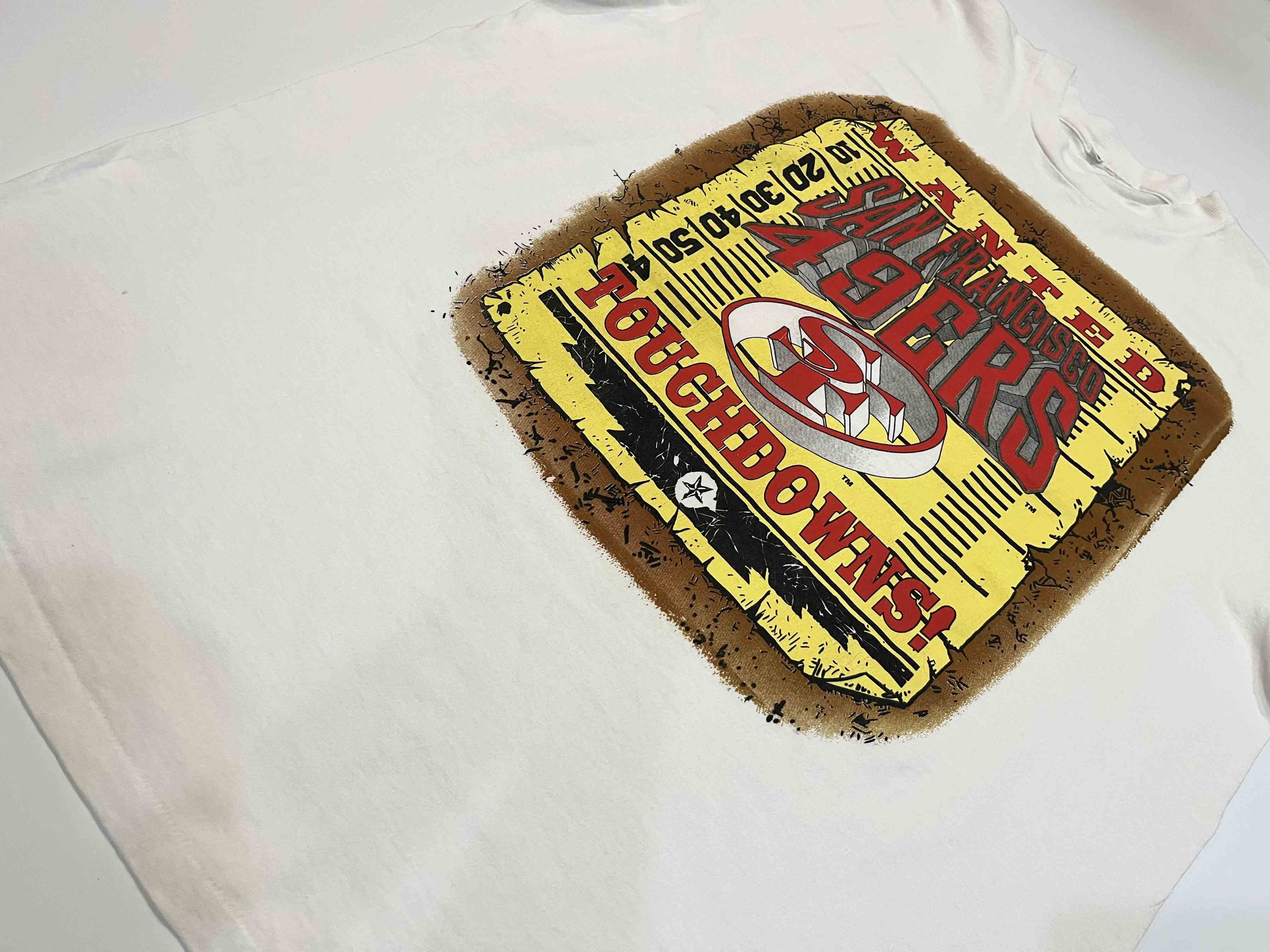 NFL × Vintage Vintage NFL San Francisco 49ers Football T-Shirt Size US XL / EU 56 / 4 - 6 Thumbnail