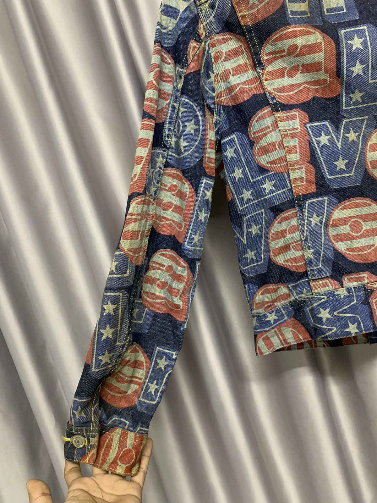 Hysteric Glamour 📌RARE📌VINTAGE HYSTERIC GLAMOUR DENIM JACKET FULLPRINT Size M / US 6-8 / IT 42-44 - 11 Thumbnail