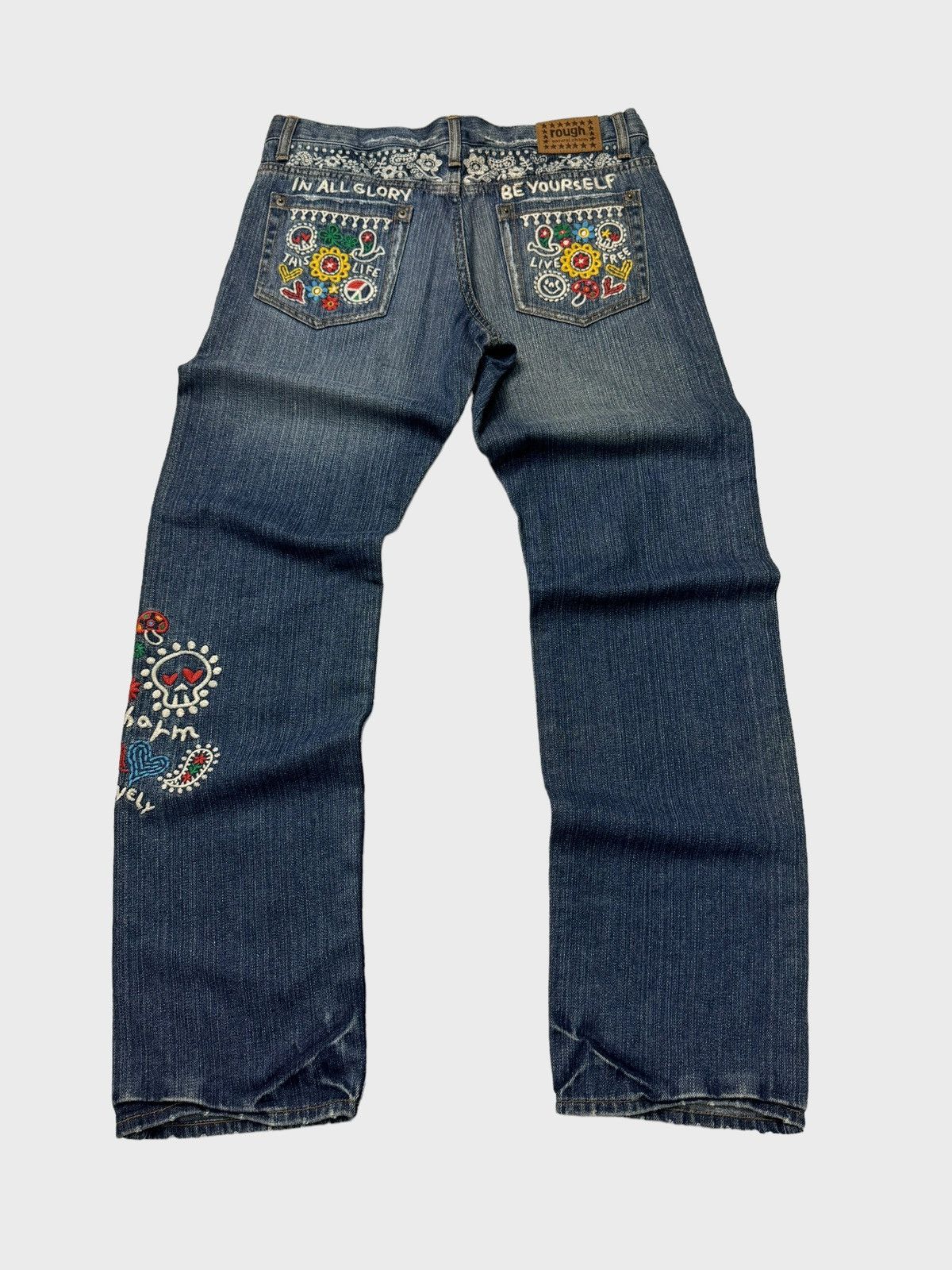 Hysteric Glamour Rough Natural Charm Embroidery Junya Watanabe Style Denim Size US 30 / EU 46 - 2 Thumbnail