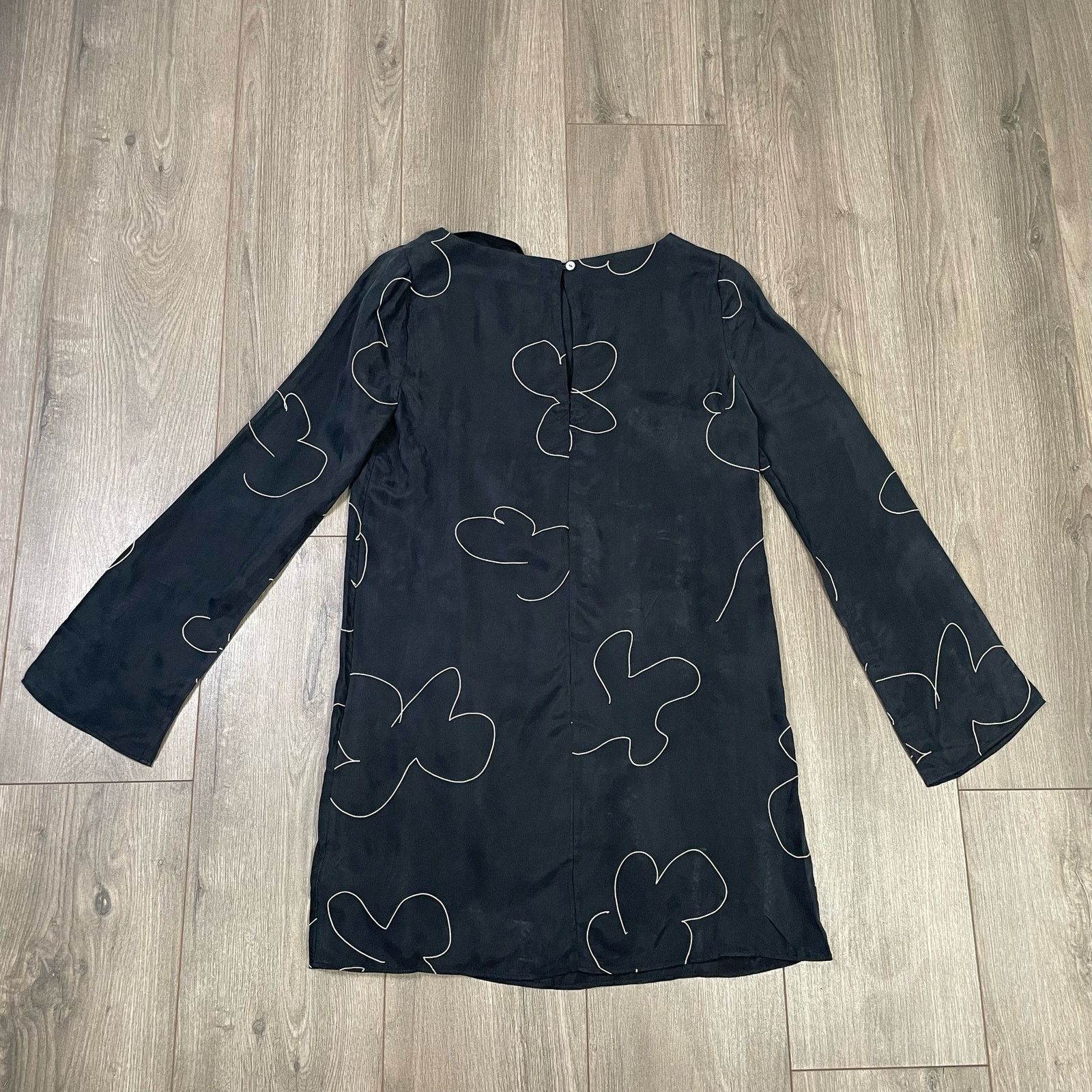 Madewell Madewell Shift Floral Cupro Trendy Mini Dress US Women's XS Size XS / US 0-2 / IT 36-38 - 2 Thumbnail