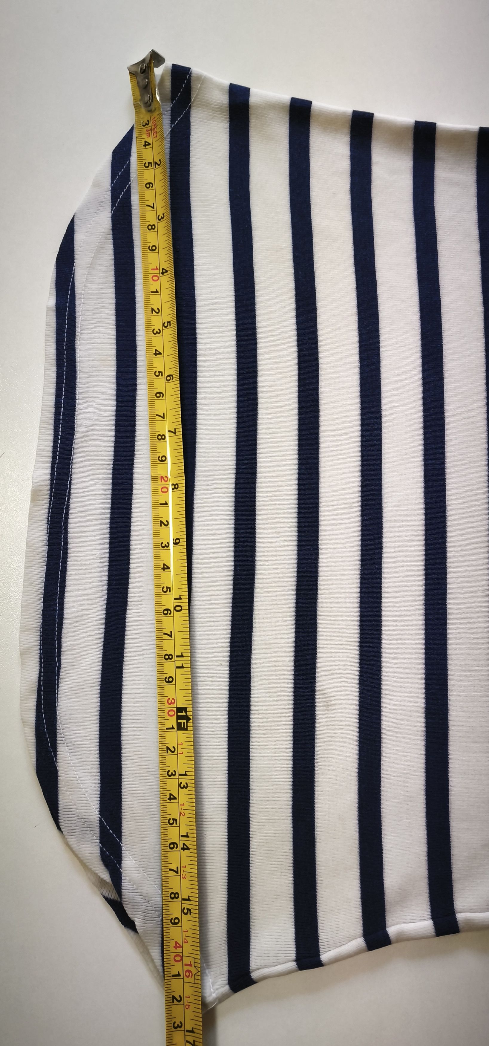 Jean Paul Gaultier 90's - Curved Hem sailor style tshirt GaultierJeans Size S / US 4 / IT 40 - 9 Thumbnail