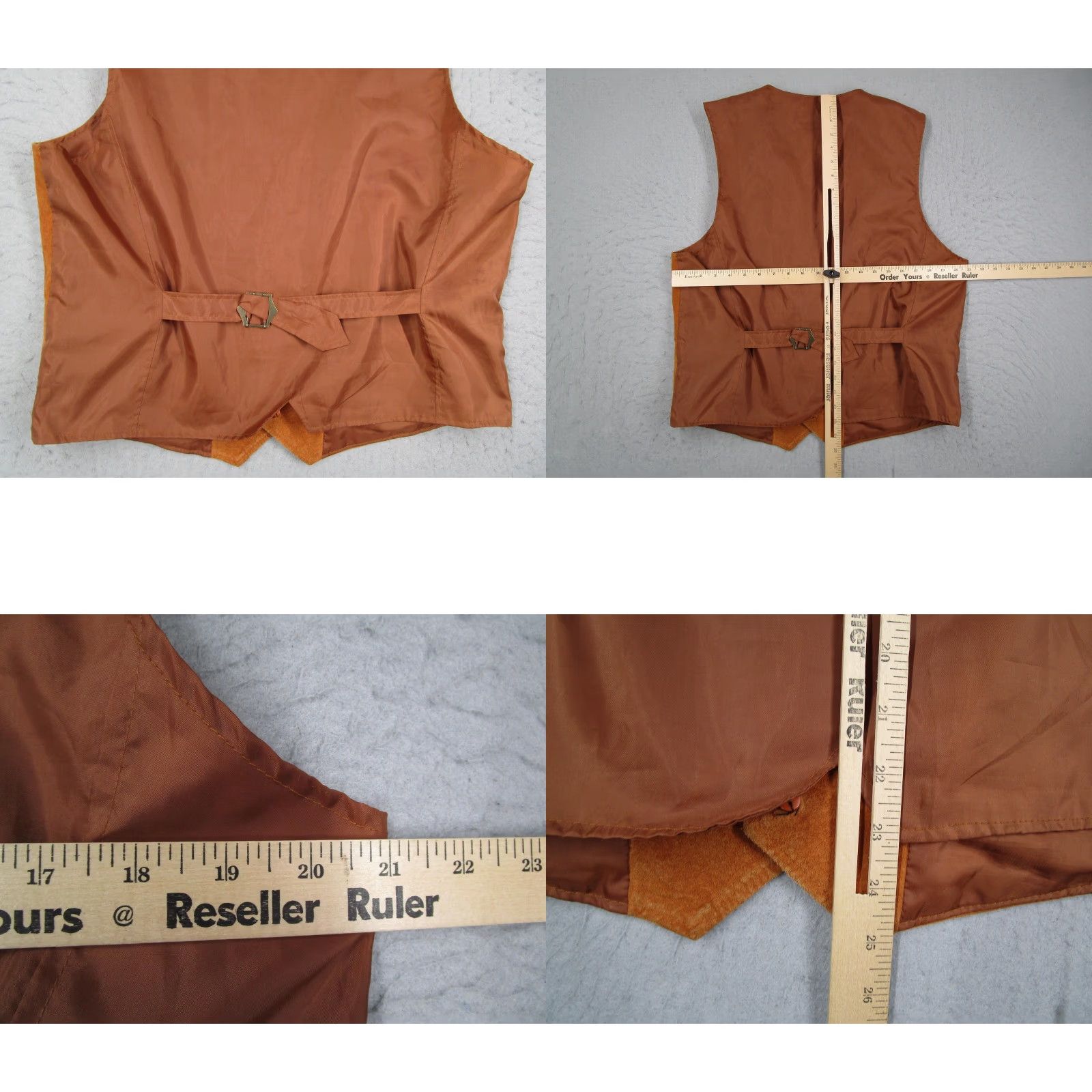 Vintage VINTAGE Wilsons Vest Mens Large Brown Suede Leather Western Button Front Belted Y2K Size US L / EU 52-54 / 3 - 8 Thumbnail