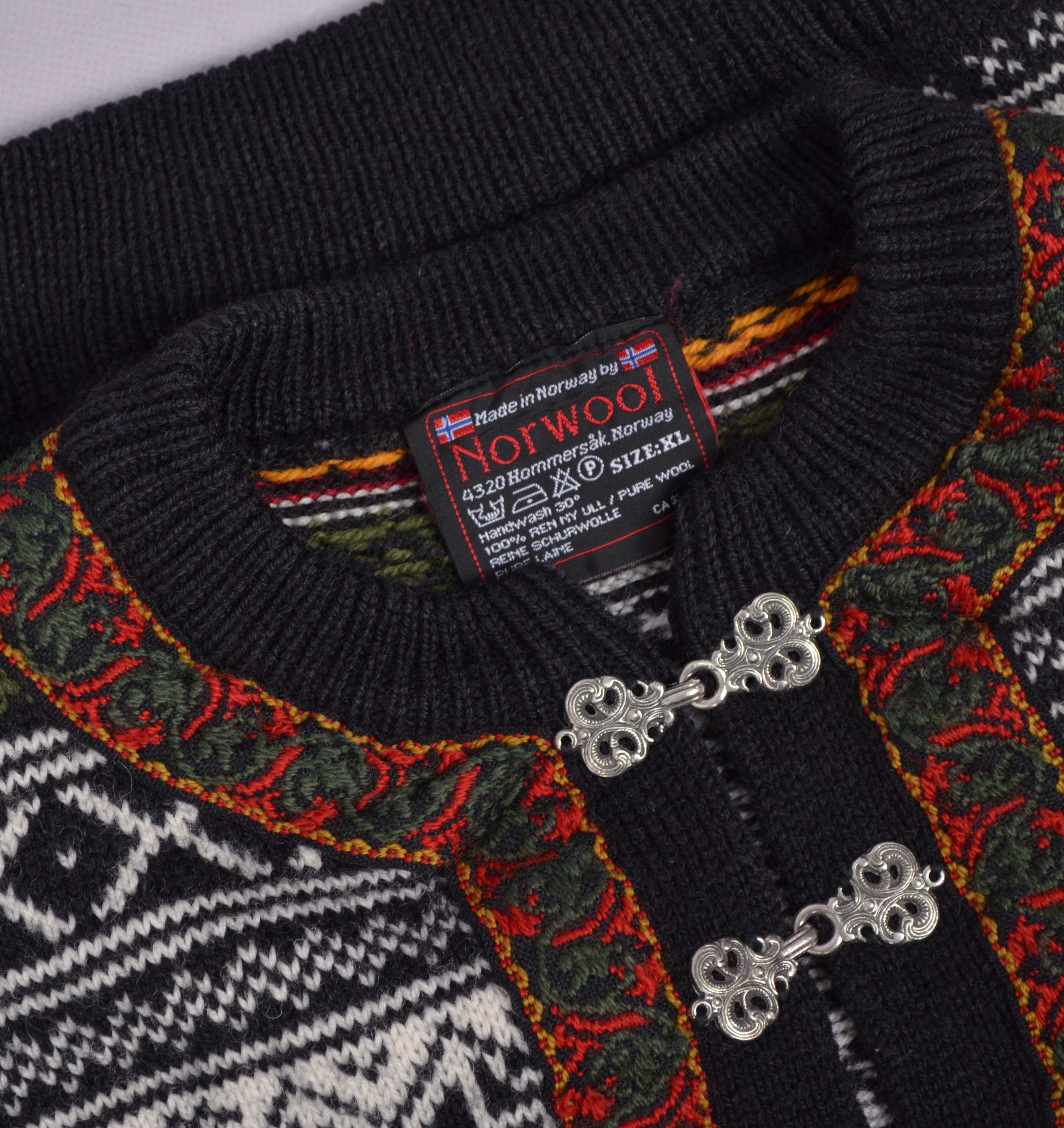 Designer × Norwool Norwool Pure New Wool Sweater Fair Isle Crew Neck Size XL Size US XL / EU 56 / 4 - 10 Thumbnail