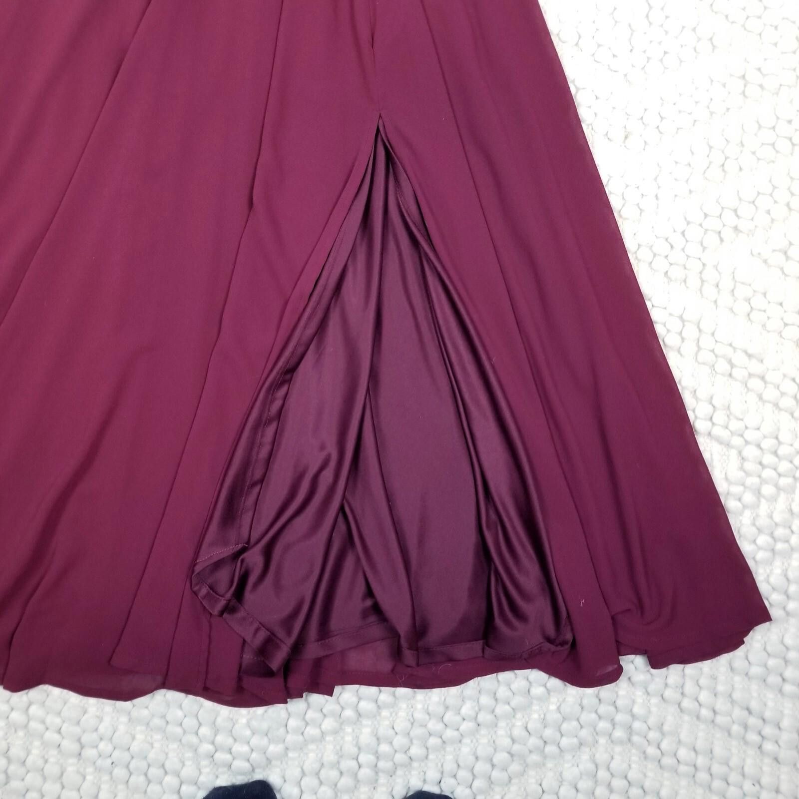 Lulus Lulu's Picture Perfect Lace Maxi Dress Burgundy Red Sz Small Size S / US 4 / IT 40 - 10 Thumbnail