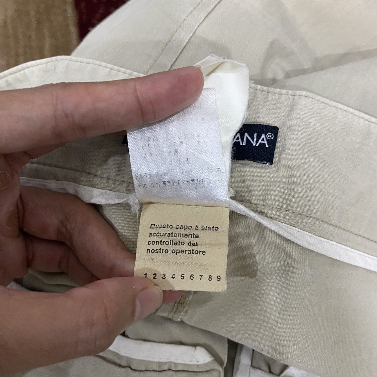 Dolce & Gabbana Vintage Dolce & Gabbana Khaki Cargo Chino Pants - Cream Size US 34 / EU 50 - 20 Thumbnail