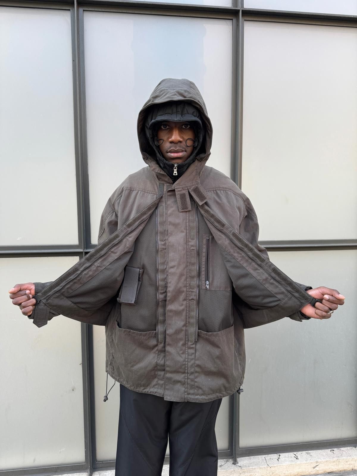 Levi's 00’s Levi’s Engineered Waxed Cotton Stash Pocket Jacket Size US L / EU 52-54 / 3 - 3 Thumbnail