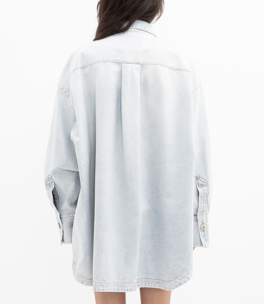 The Attico o1mle0526 Diana Denim Jacket in Blue Size XS / US 0-2 / IT 36-38 - 4 Thumbnail