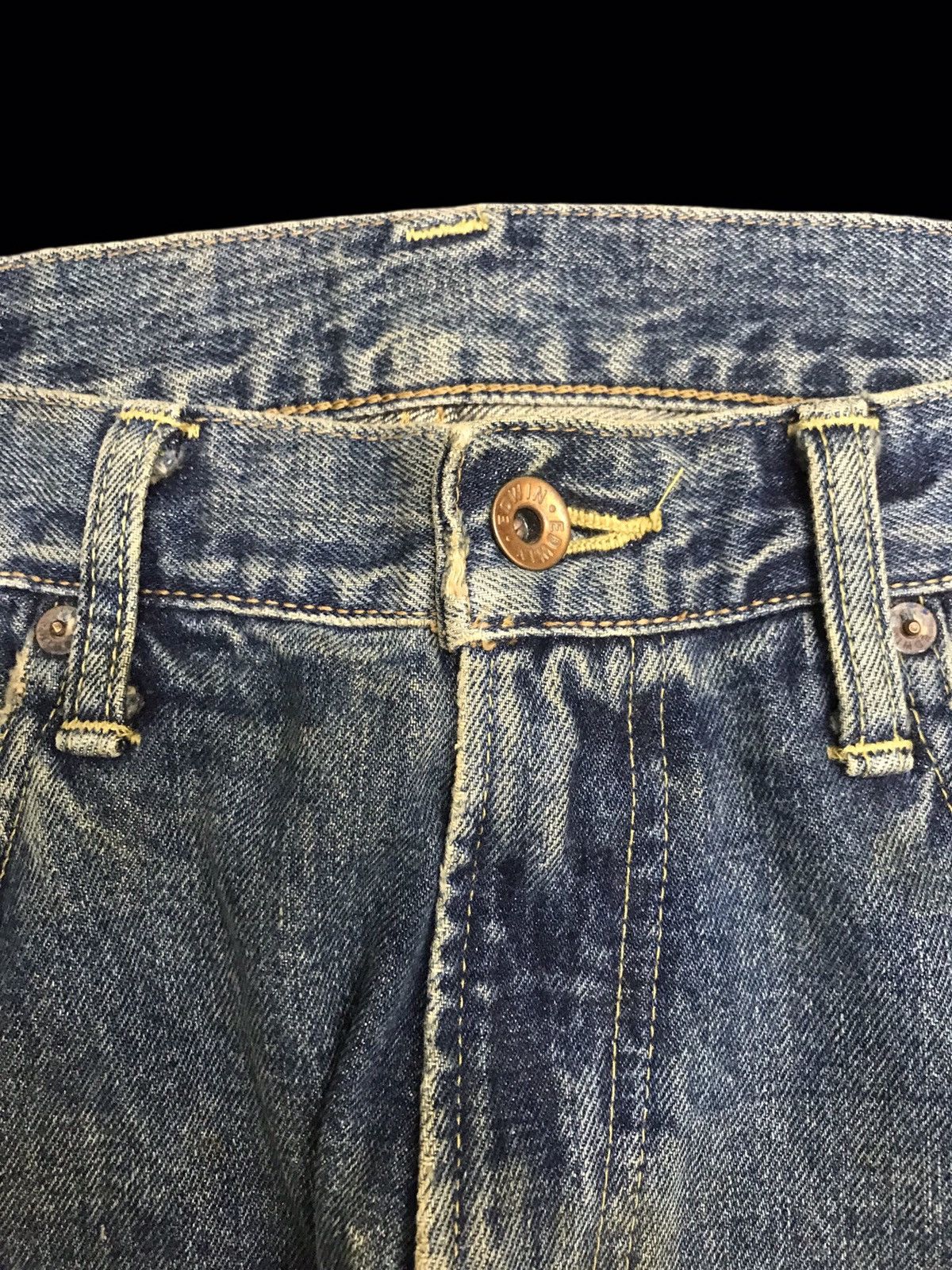 Edwin 💥WIDE💥VTG EDWIN 505X MUDWASH SELVEDGE DENIM F411 Size US 32 / EU 48 - 3 Thumbnail
