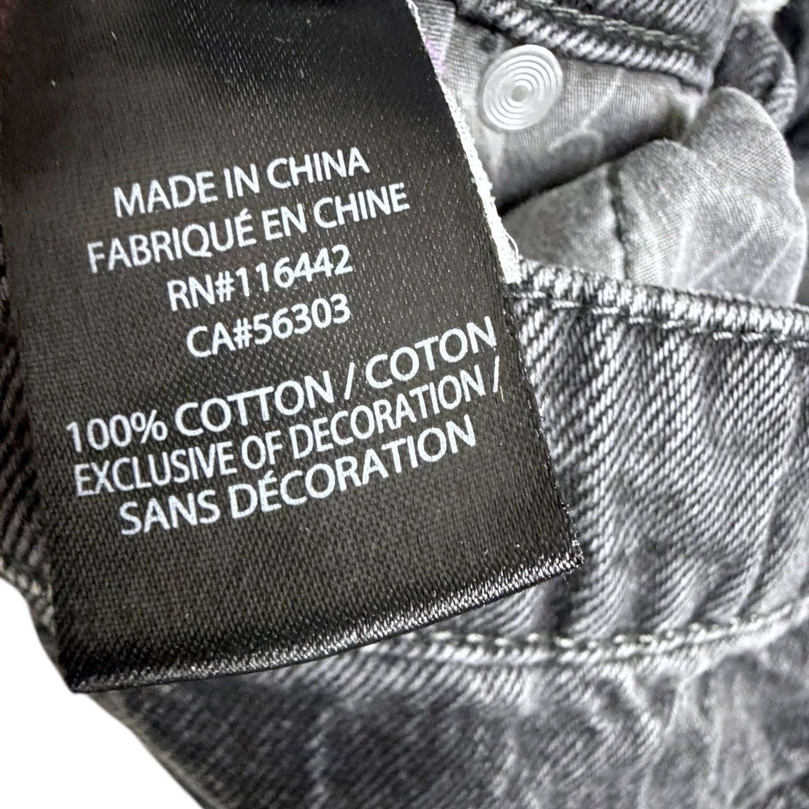 Empyre Empyre Black Wash Jeans Size 24x24 Baggy Y2K Style Custom Size 24" / US 00 / IT 34 - 11 Thumbnail