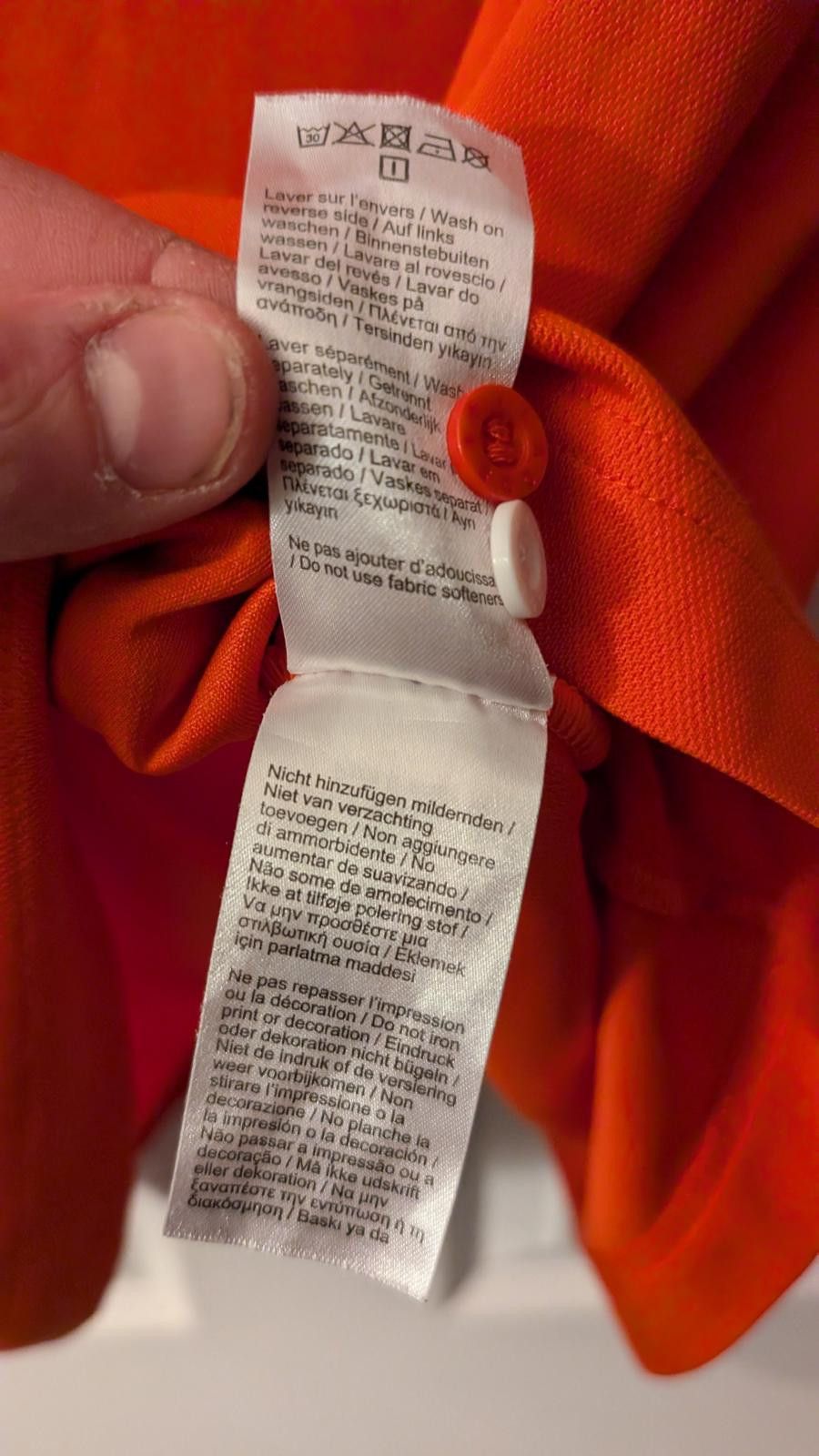 Lacoste Lacoste Sport Polo Shirt Orange Colorblock 100% Polyester Size US XL / EU 56 / 4 - 8 Thumbnail