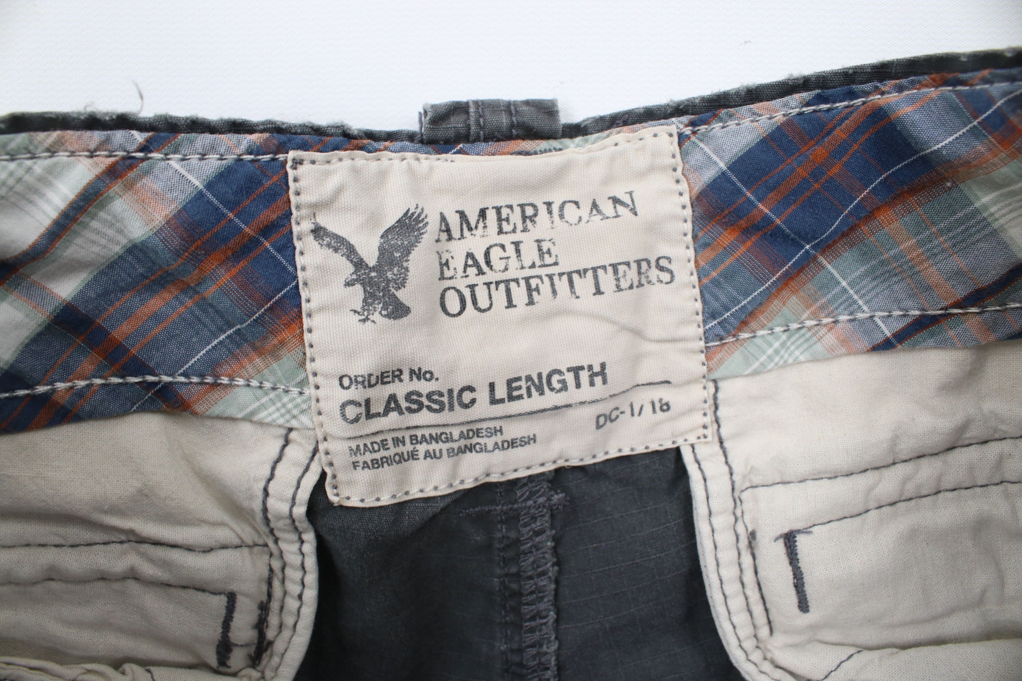 American Eagle Outfitters × Vintage Vintage Y2K American Eagle Outfitters Ripstop Cargo Shorts Size US 34 / EU 50 - 8 Thumbnail