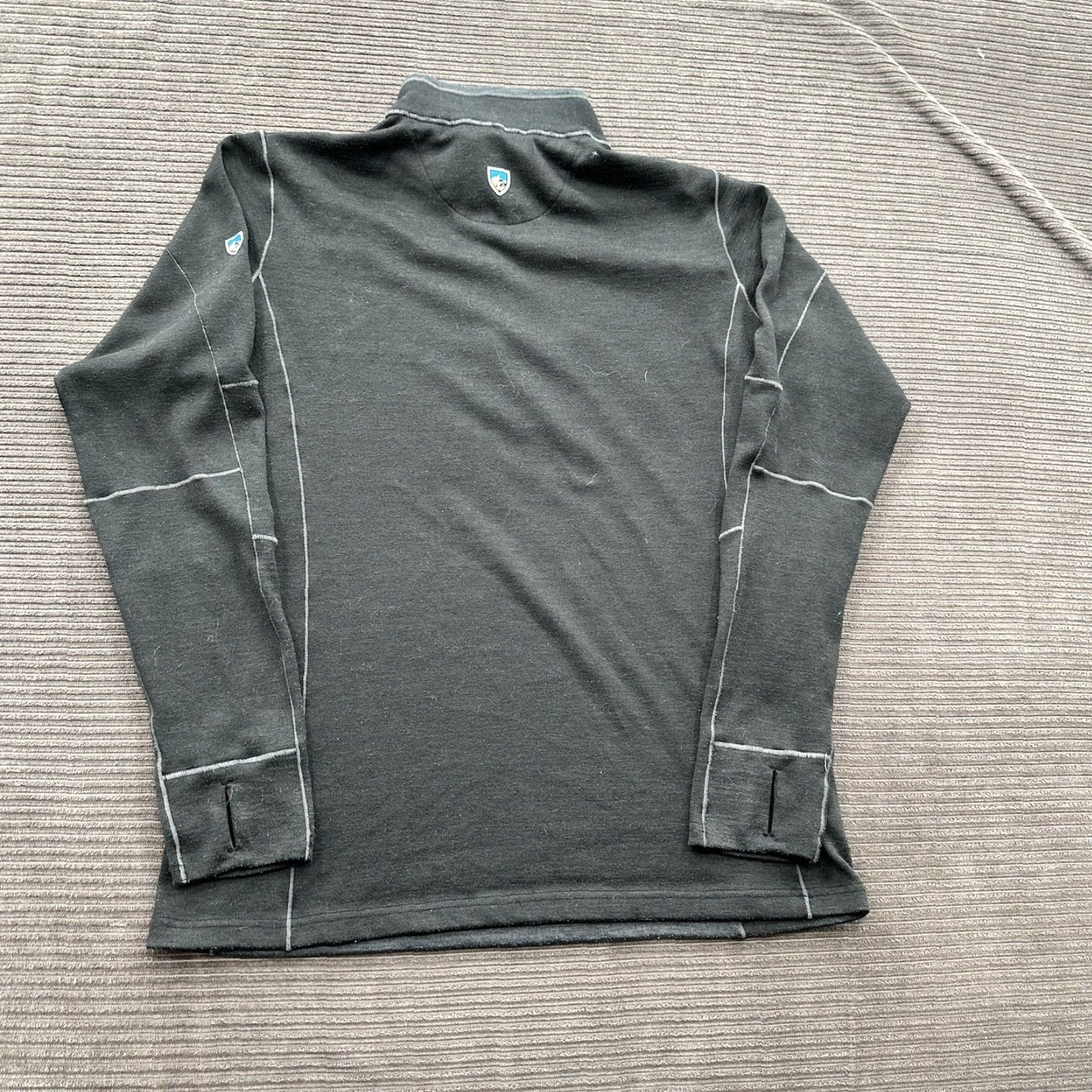 Vintage Kuhl Sweater Men S Gray 1/4 Zip Long Sleeve Outdoor Hiking Camping Fishing Regular Shirt Mens Size US S / EU 44-46 / 1 - 2 Thumbnail