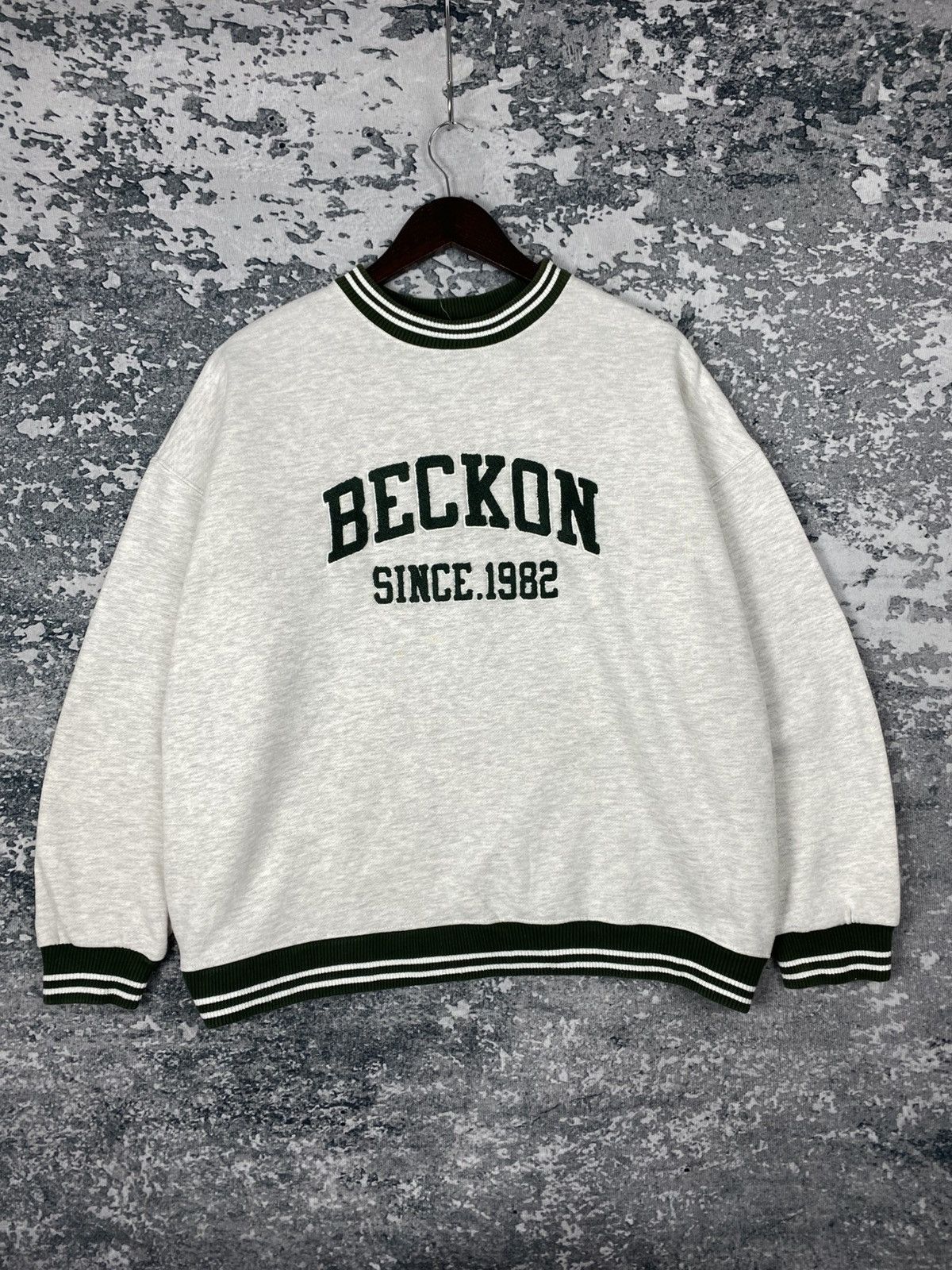 Japanese Brand Vintage Beckon Baggy Sweatshirts Size US L / EU 52-54 / 3 - 1 Thumbnail