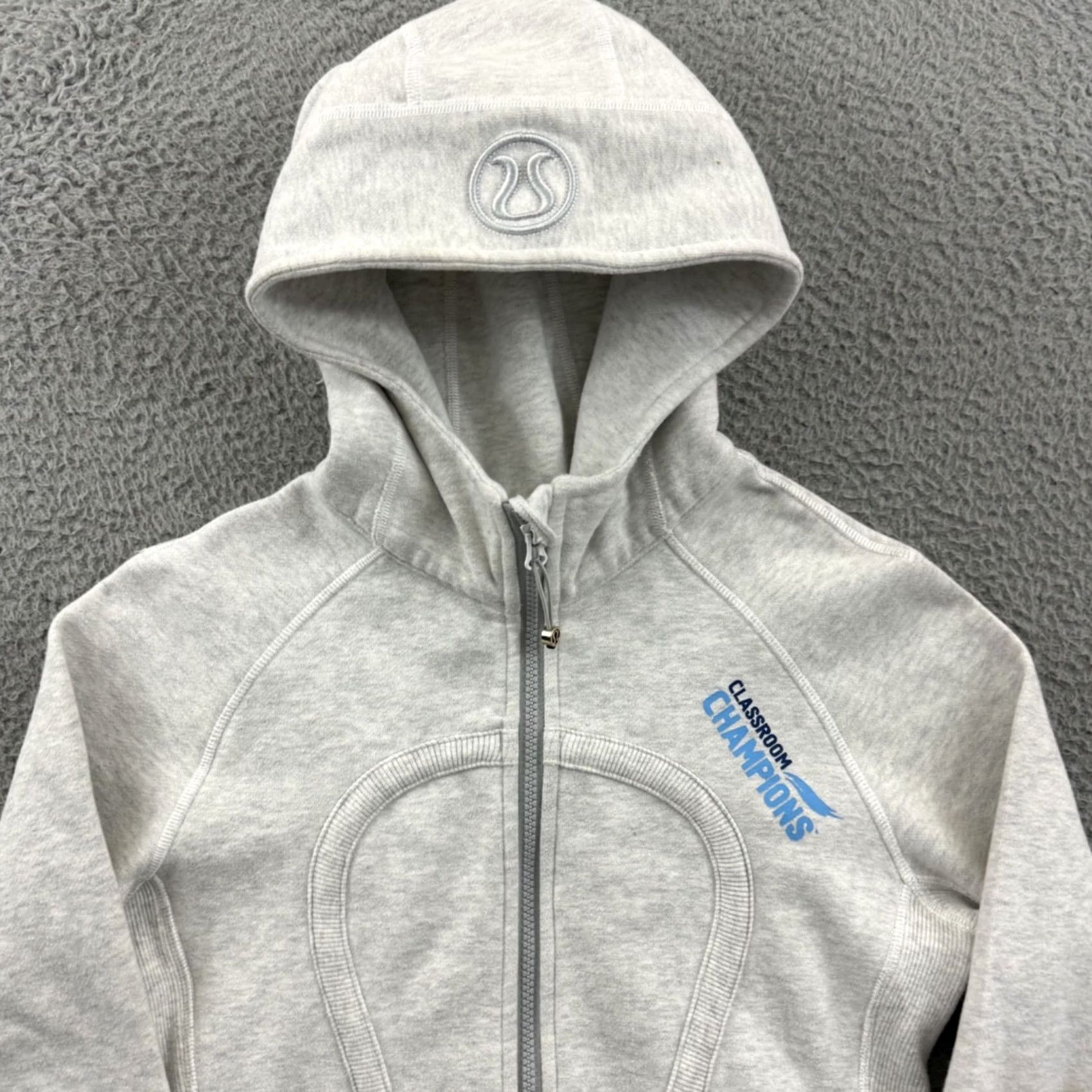 Lululemon Lululemon Scuba Hoodie Womens 6 Gray Full Zip Hooded Jacket Outdoor Athletic Sweatshirt Size M / US 6-8 / IT 42-44 - 3 Thumbnail
