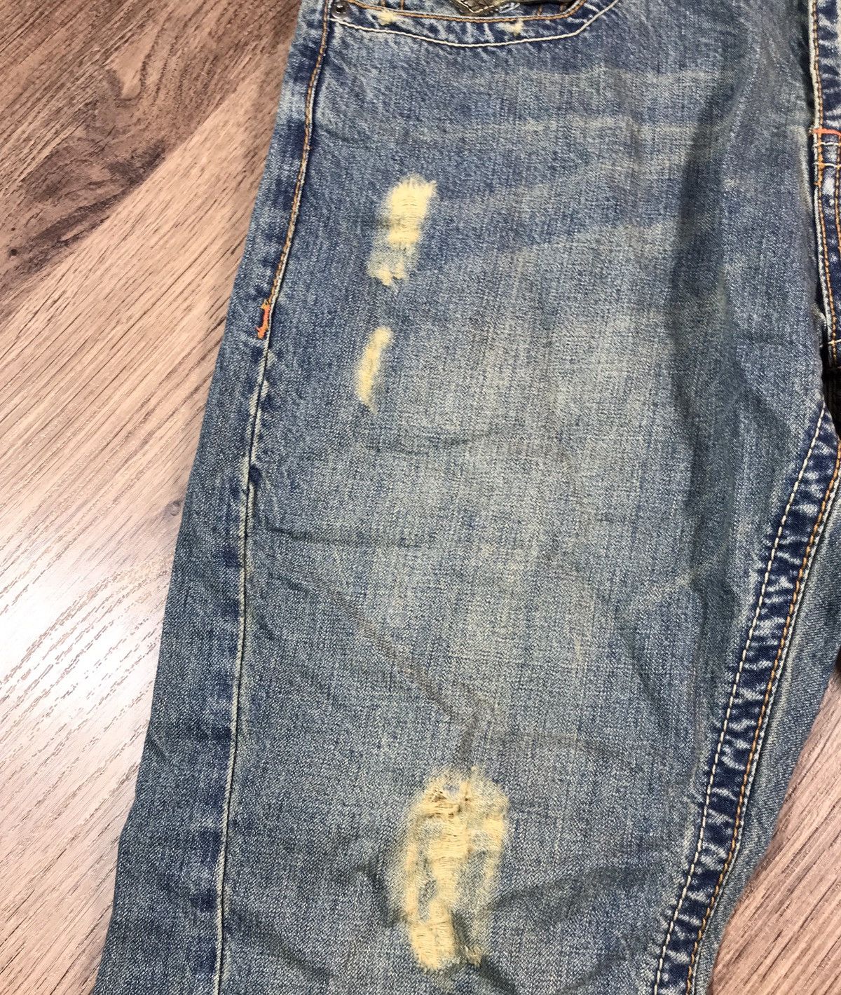 Japanese Brand RH 512 Distressed Jeans Vintage Size US 36 / EU 52 - 4 Thumbnail