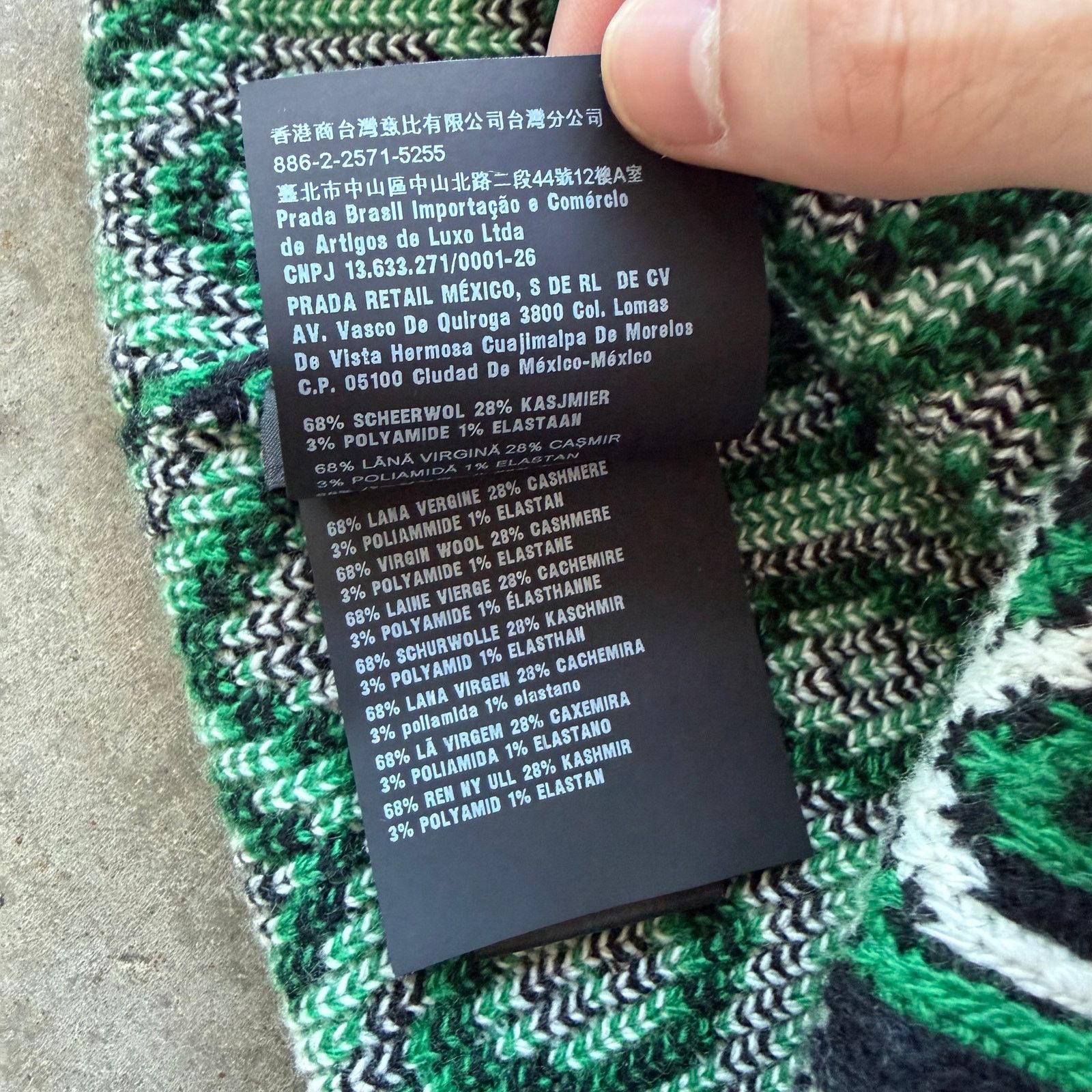 Prada Prada Wool Knit Beanie Green Size ONE SIZE - 8 Thumbnail