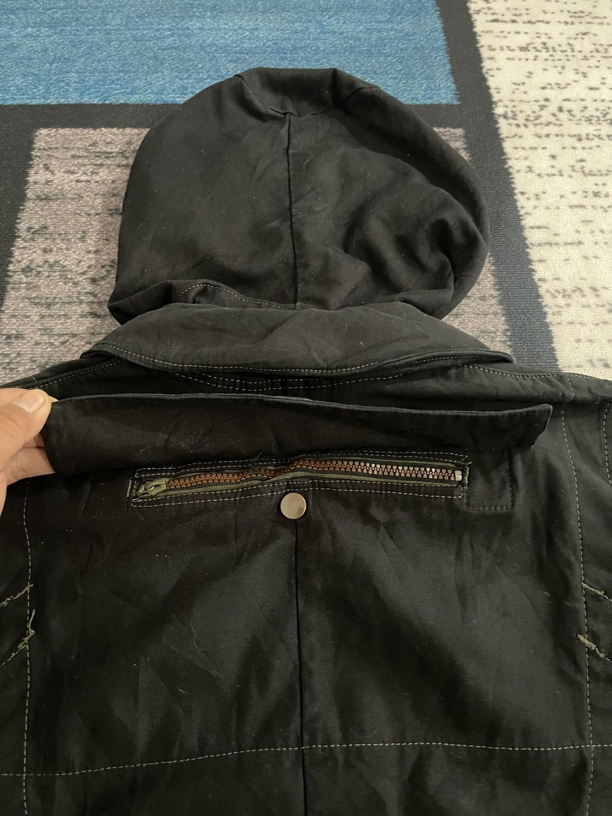 Vintage Vintage C46 70s Swedish Military Hoodie Jacket Size US L / EU 52-54 / 3 - 24 Thumbnail