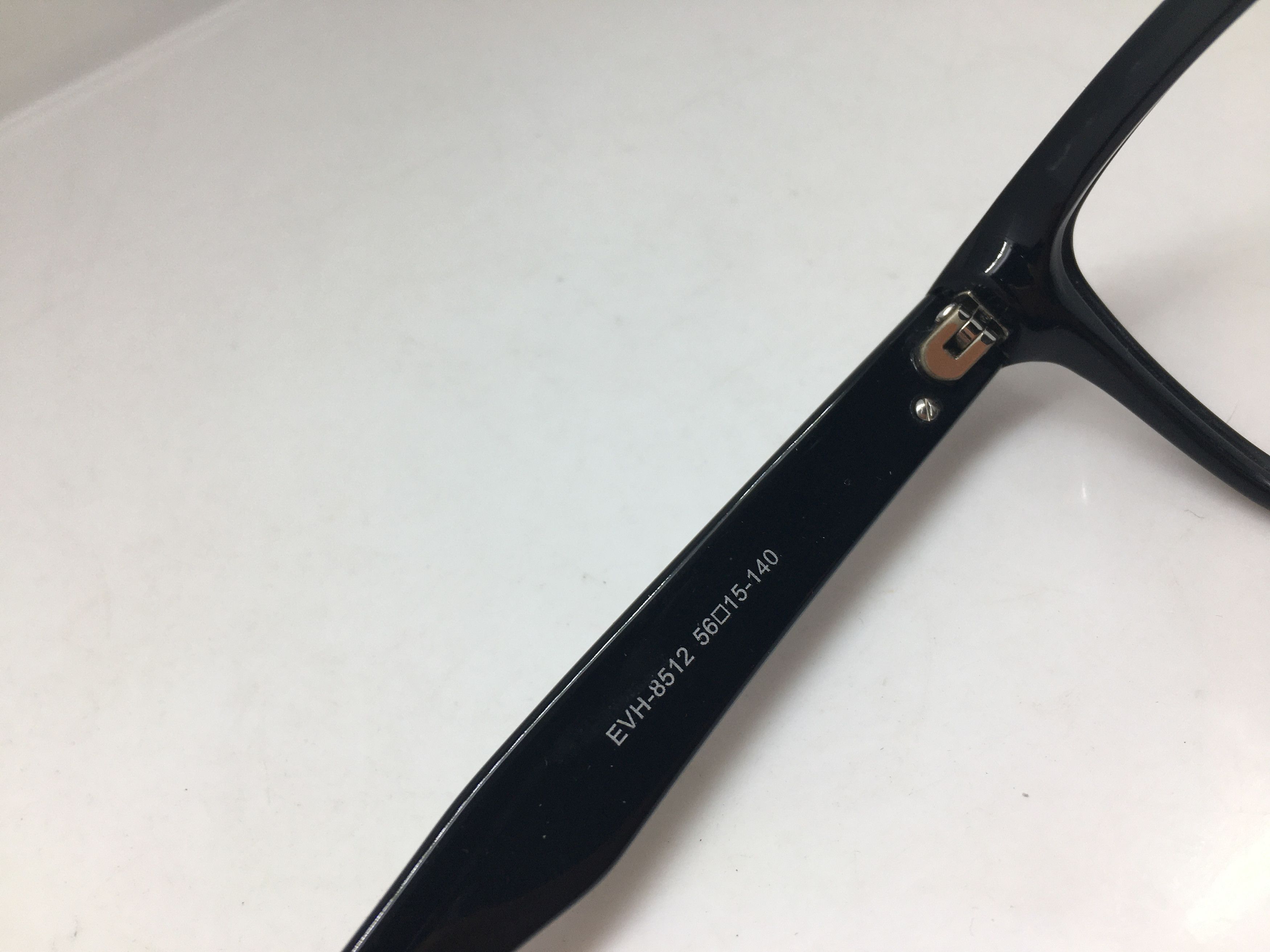 Evisu Evisu EV-8512 Black Acetate RX Eyeglasses Frame Size ONE SIZE - 6 Thumbnail