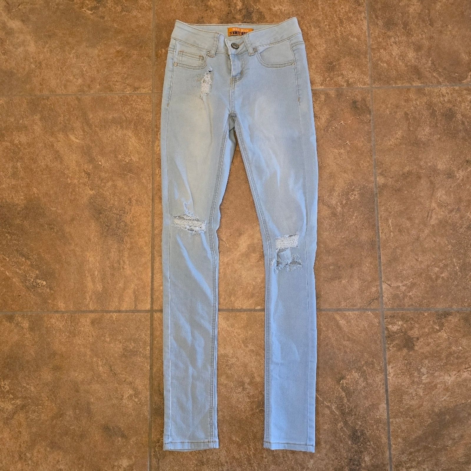 Other Light Denim | WAX JEAN | Distressed Skinny Jean Size 25" / US 0 / IT 36 - 1 Thumbnail