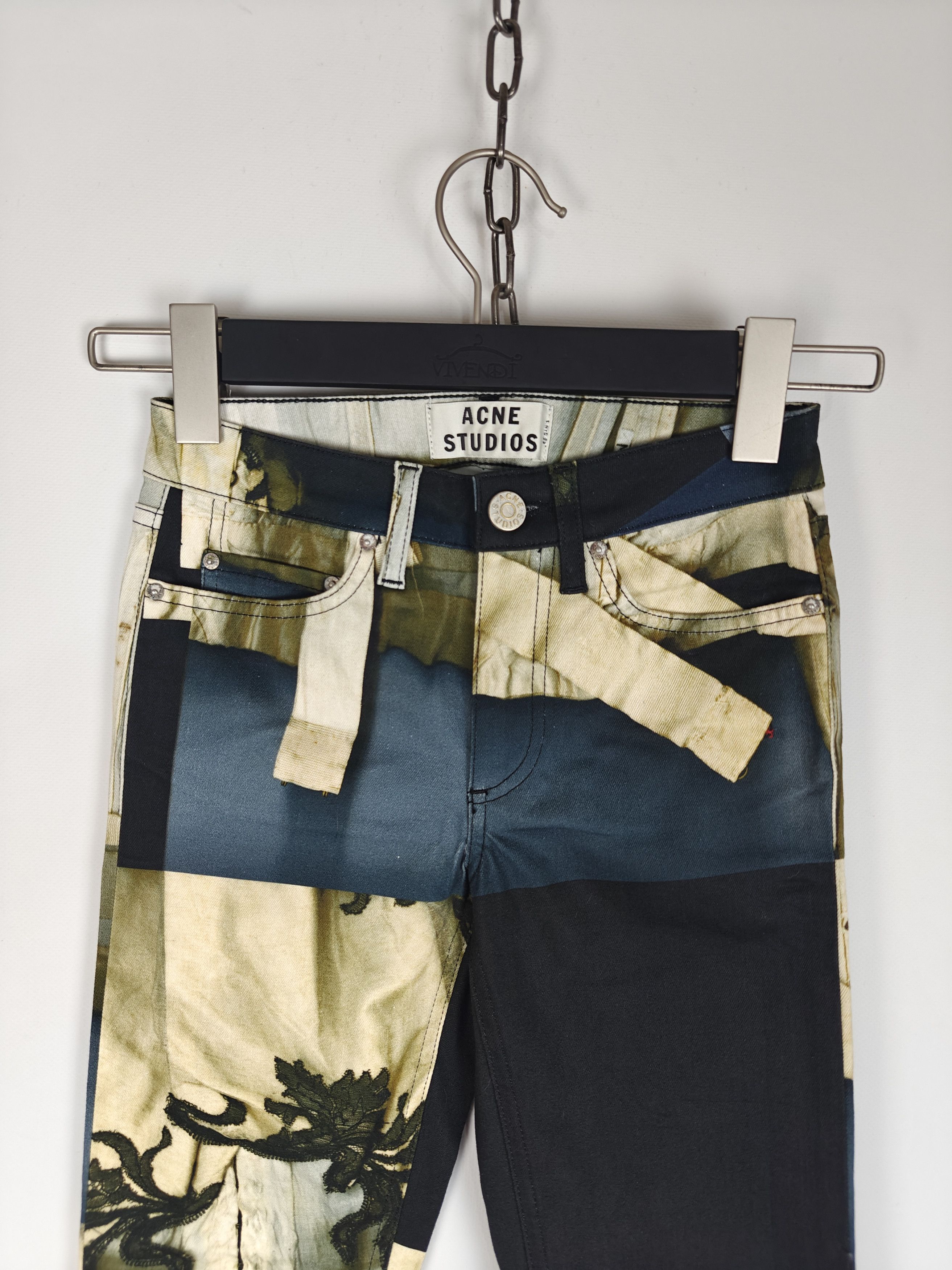 Acne Studios Acne Studios Jeans Pants Skin 5 Blk Flower size 23x32 Size 23" - 2 Thumbnail