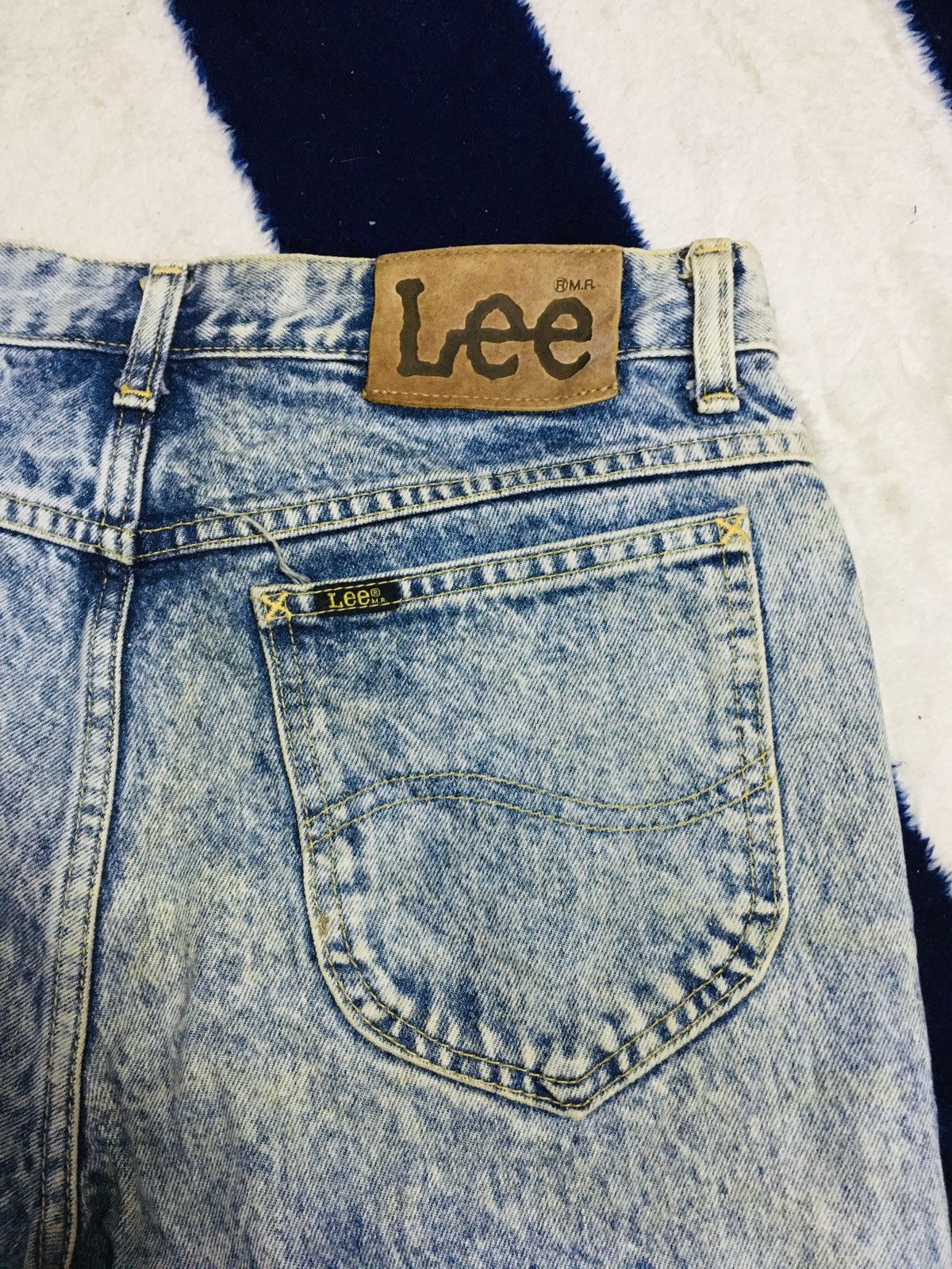Japanese Brand × Lee Lee Acid Wash Jeans (16) Size US 29 - 4 Thumbnail