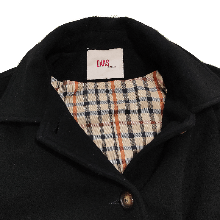 DAKS × Vintage Daks London Long Coat Cashmere Wool England UK 12 US 8 Size M / US 6-8 / IT 42-44 - 4 Thumbnail