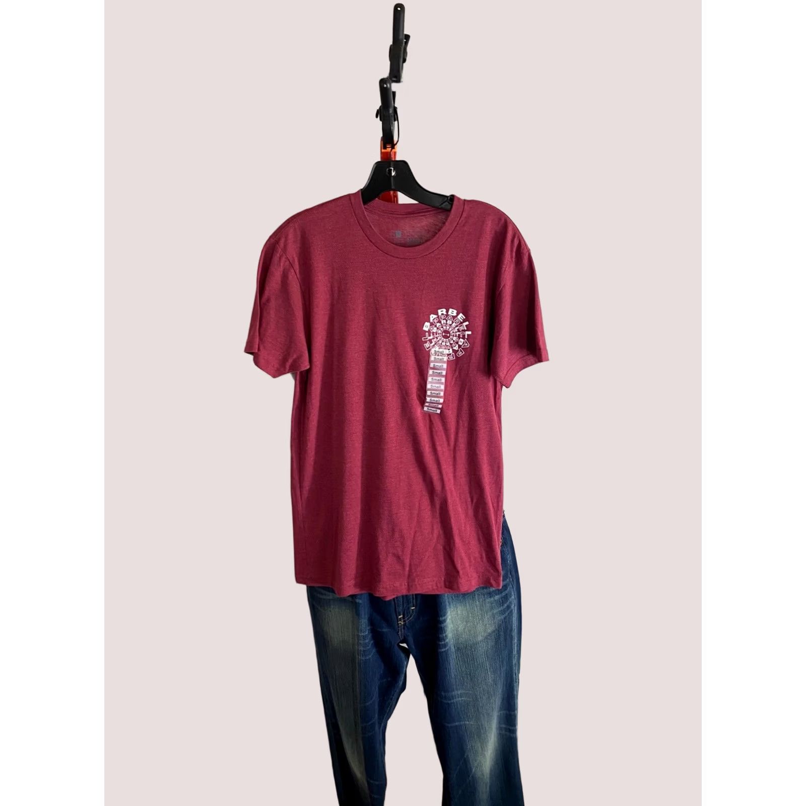 Vintage Barbell TEE Shirt Muscle Small S Mens Sharp Back Panel T-Shirt Small S Shirt Mens Sharp Back Panel TEE Barbell Size US S / EU 44-46 / 1 - 1 Thumbnail