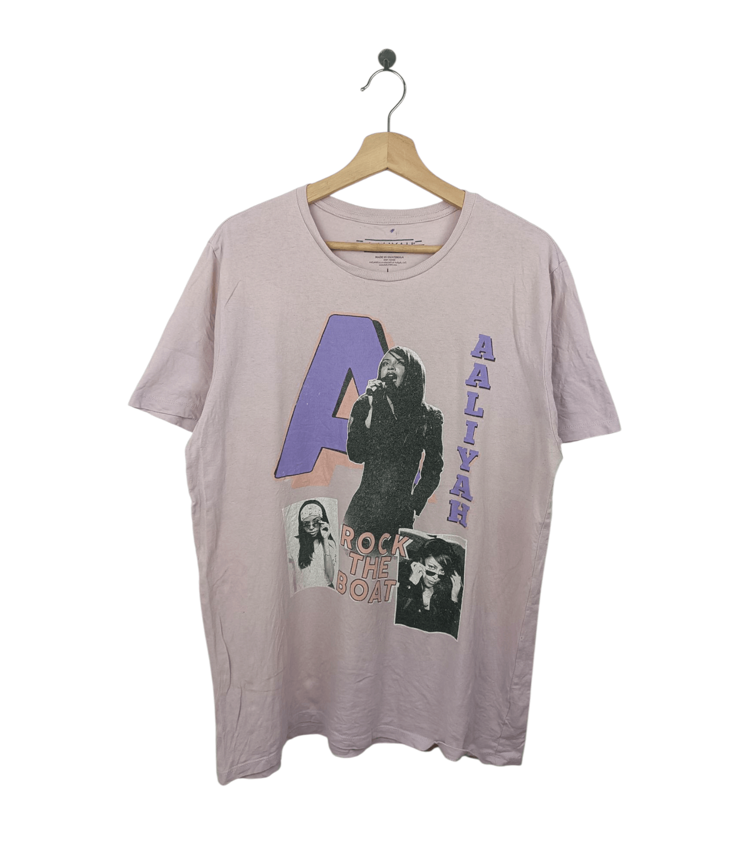 Rap Tees VINTAGE AALIYAH ROCK THE BOAT RAP TEE left eye jcole tupac Size US L / EU 52-54 / 3 - 1 Thumbnail